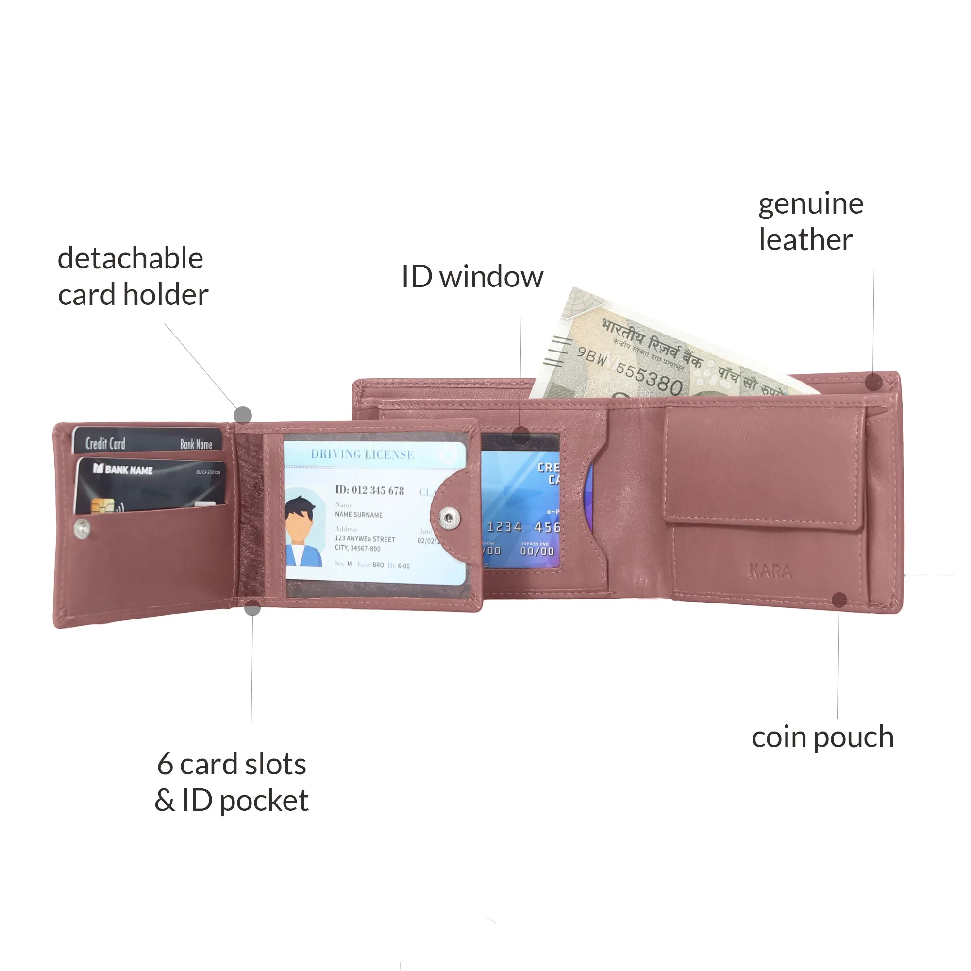 10012 Cognac Bifold Wallet