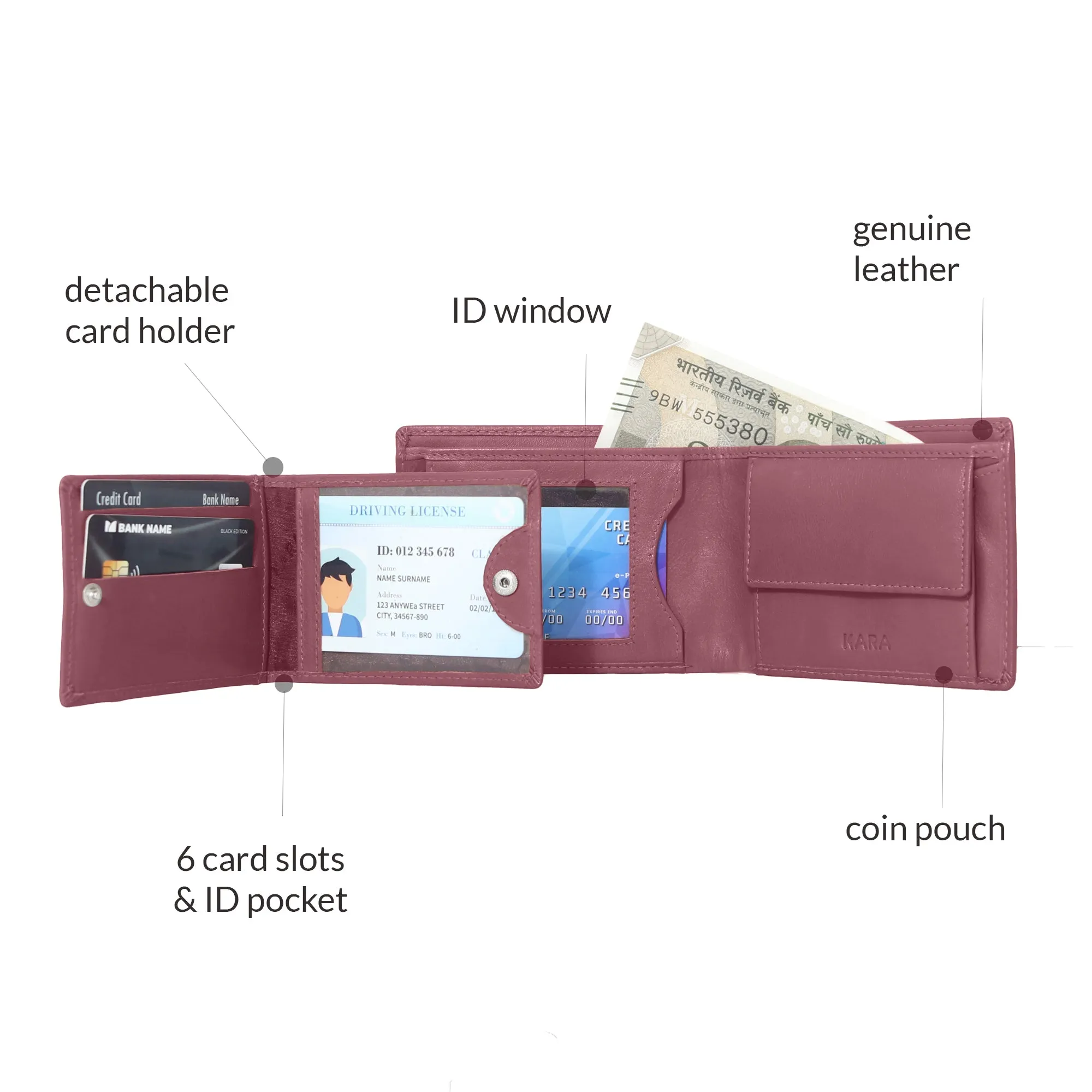 10012 Cognac Bifold Wallet