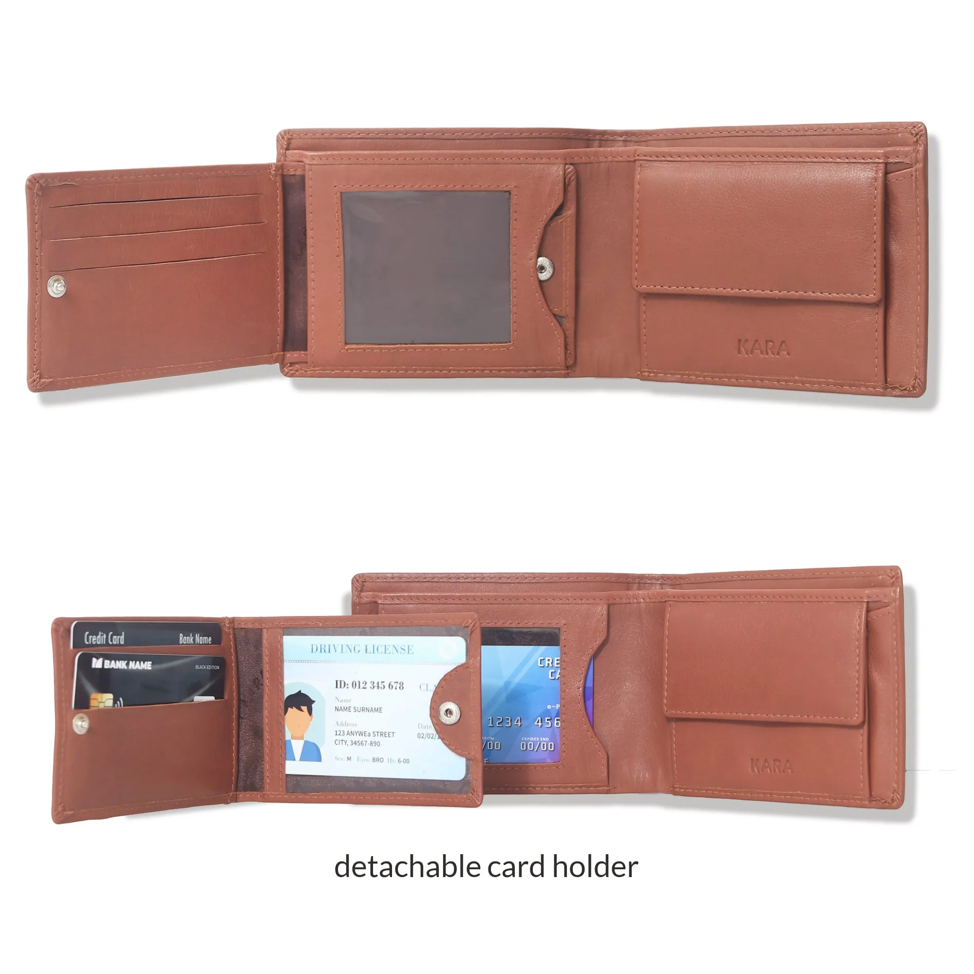 10012 Cognac Bifold Wallet