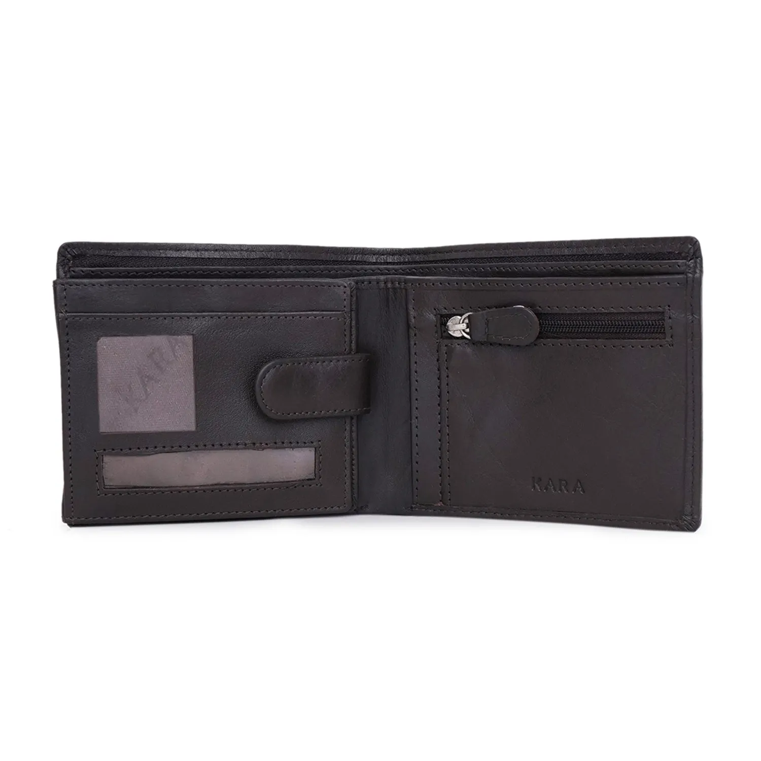 10092 Navy Leather Bifold Wallet