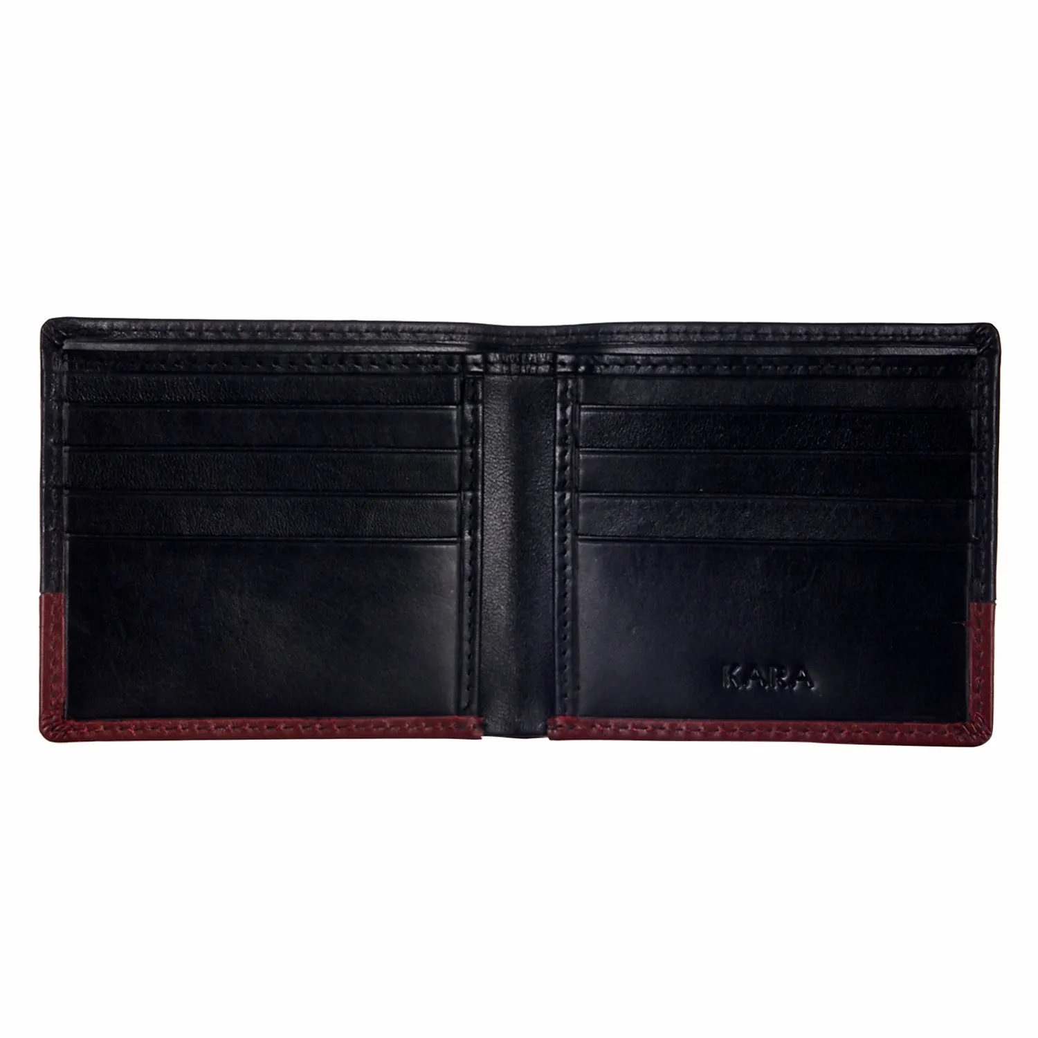10109 Black & Red Bifold Wallet