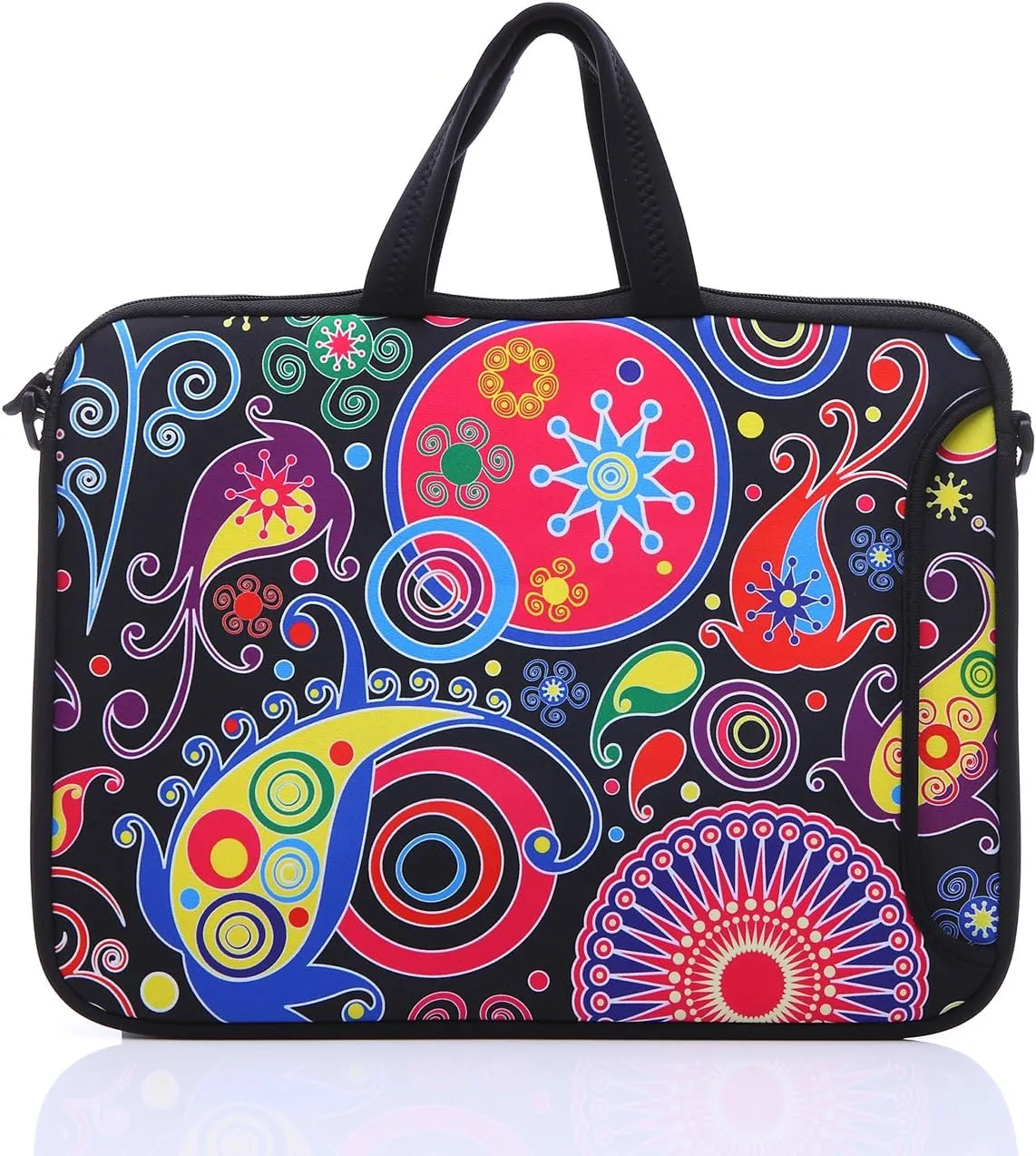 11-Inch to 12-Inch Neoprene Laptop Sleeve Case Bag with shoulder strap For 11", 11.6", 12" Ultrabook/Acer/Asus/Dell/HP/Toshiba/Lenovo/Chromebook (Colorful)