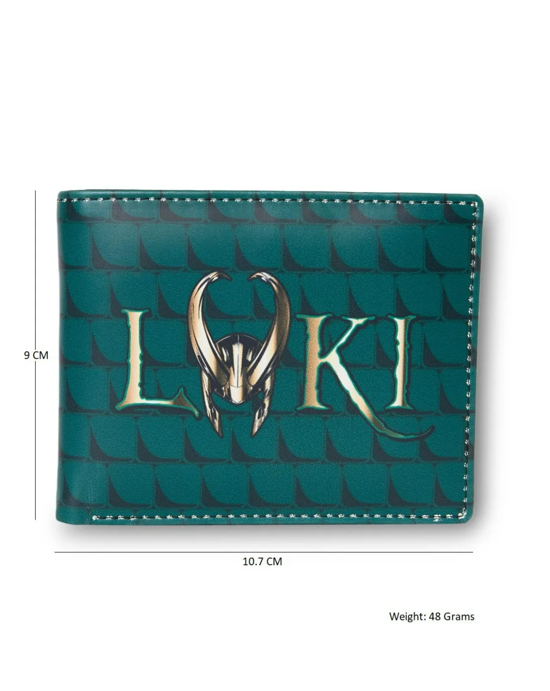 14123 Marvel Loki Green Bifold Wallet with Metal Box