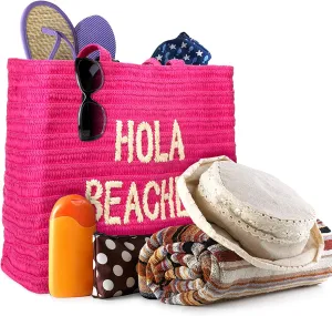 A Packable Beach Bag | The Straw Beach Tote Bag of 2025 | Beach Bags for Women Vacation | Large Beach Bag