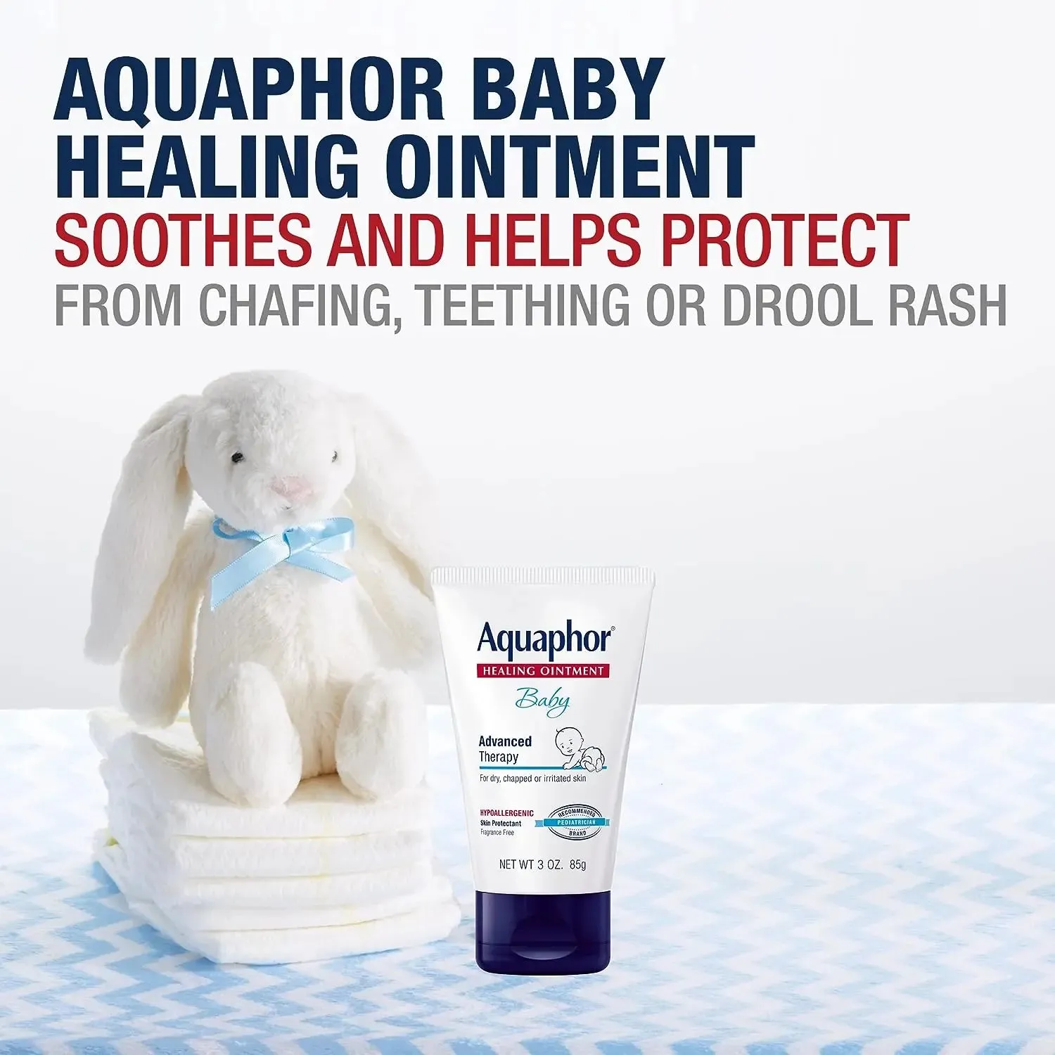 Aquaphor Baby Welcome Baby Gift Set - Free WaterWipes and Bag Included - Healing Ointment, Wash and Shampoo, 3 in 1 Diaper Rash Cream