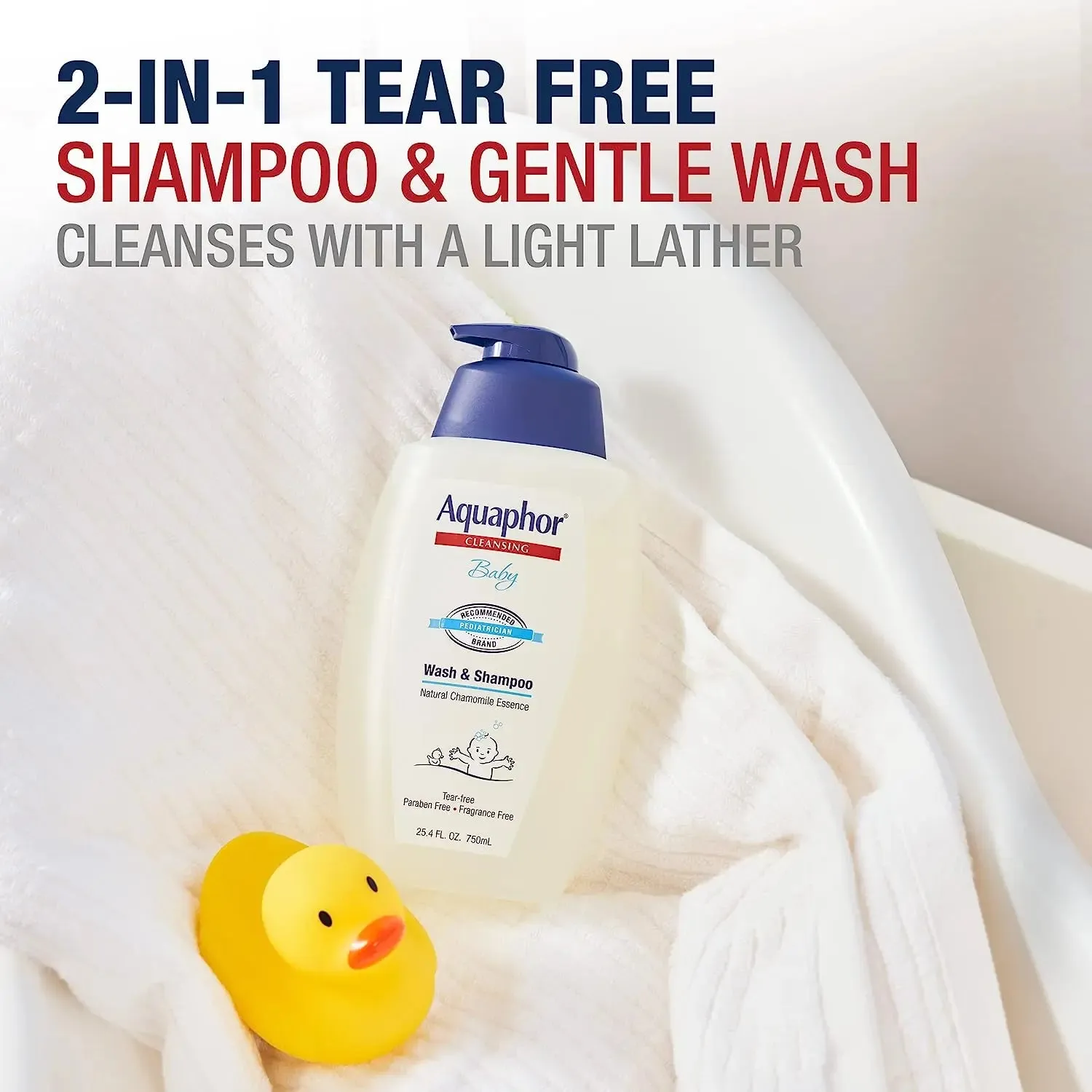 Aquaphor Baby Welcome Baby Gift Set - Free WaterWipes and Bag Included - Healing Ointment, Wash and Shampoo, 3 in 1 Diaper Rash Cream