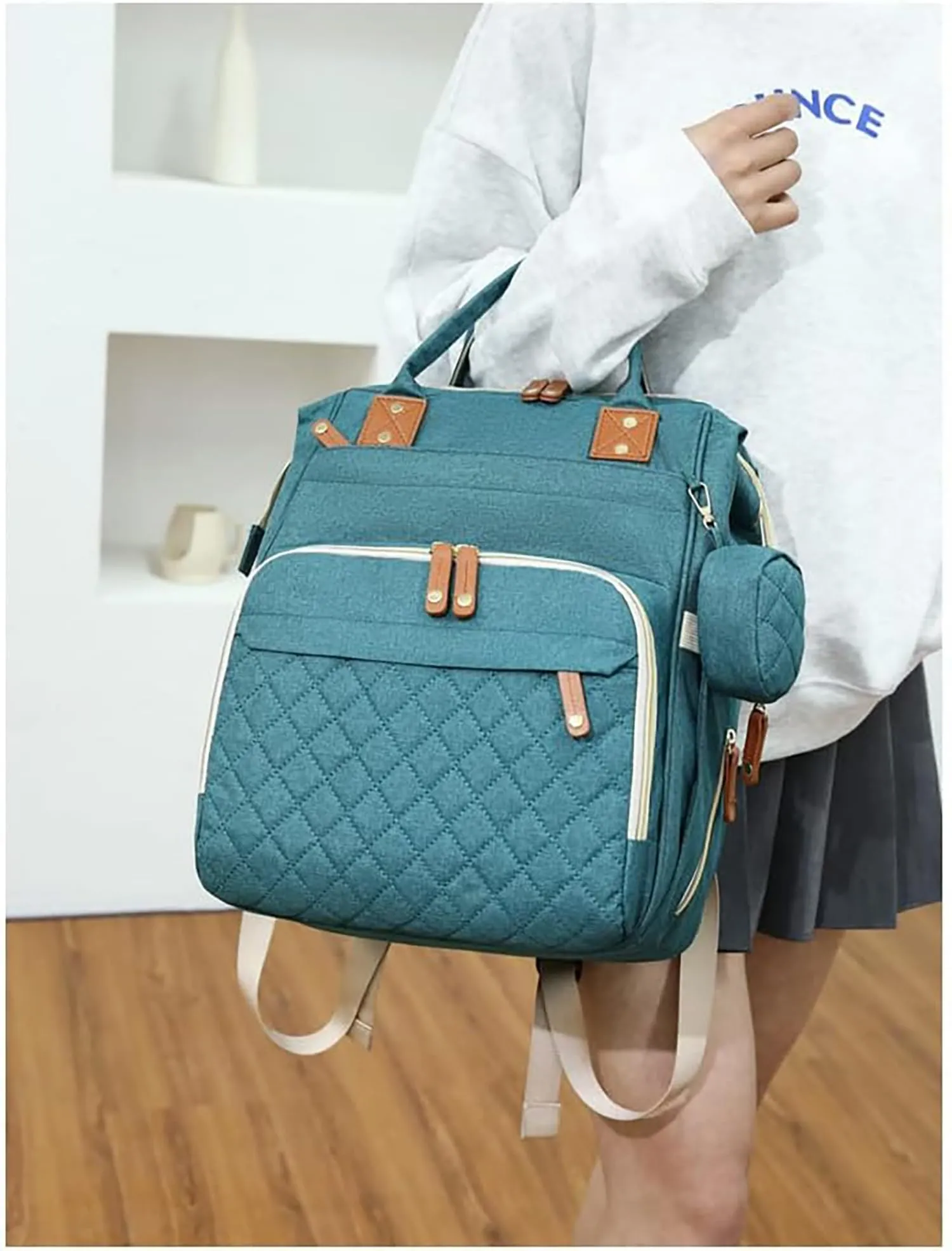 Baby Diaper Bag Maternity Backpack Quilted