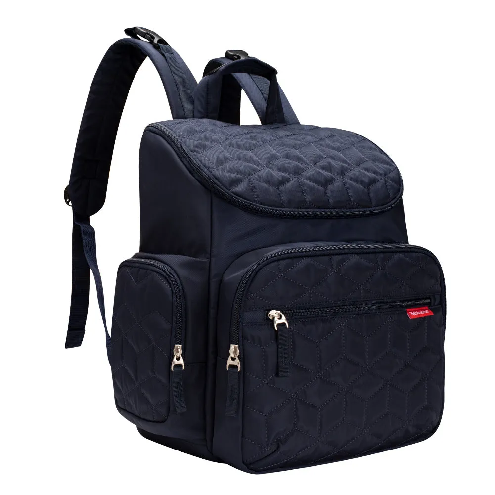 Bebamour Diaper Bag Backpack with Diaper Mat Waterproof Changing Bag for Dad/Mums