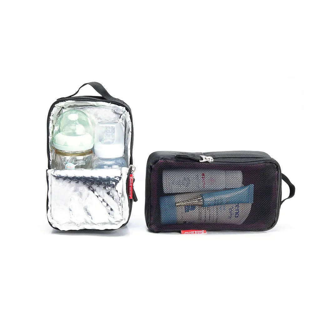 Bebamour Diaper Bag Backpack with Diaper Mat Waterproof Changing Bag for Dad/Mums