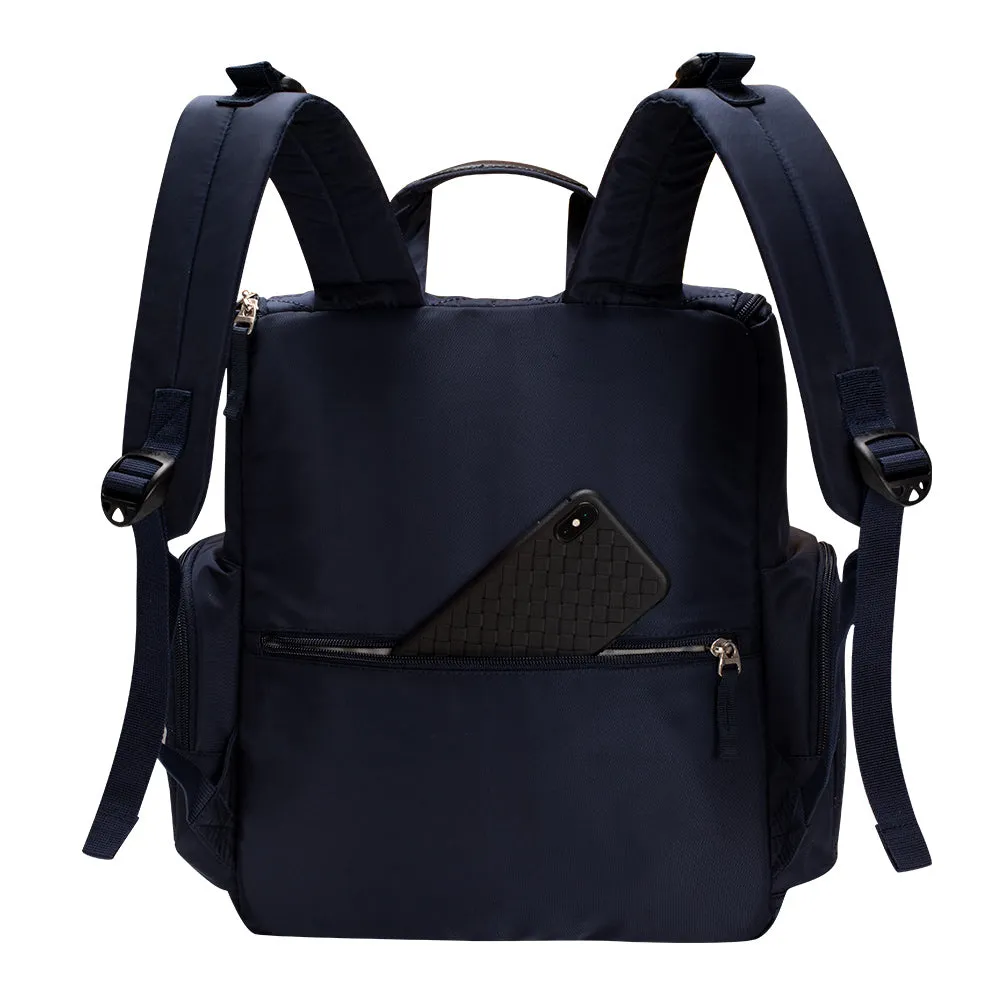 Bebamour Diaper Bag Backpack with Diaper Mat Waterproof Changing Bag for Dad/Mums