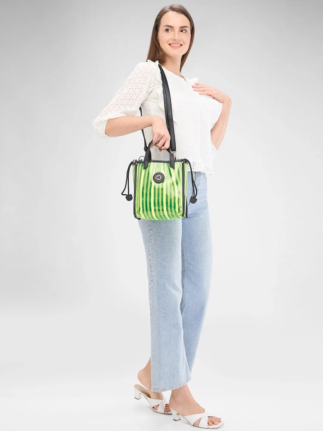 Caprese Josie Tote Small Electric Lime
