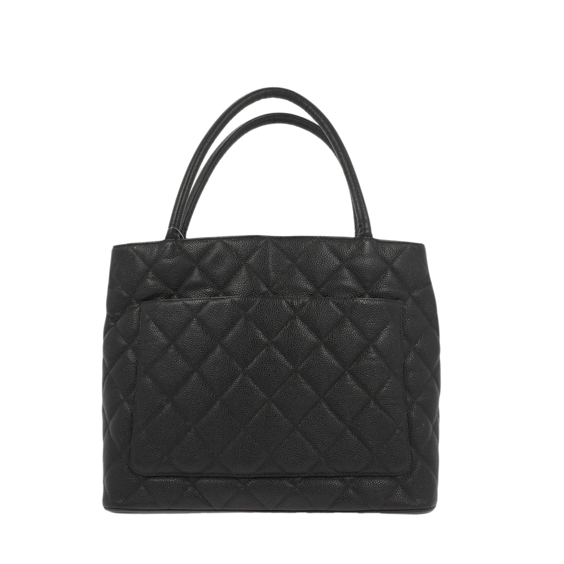 CHANEL Medaillon Handbag in Black Leather