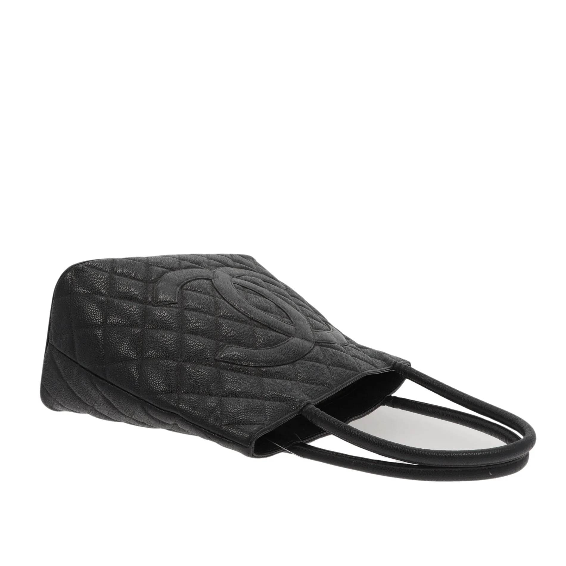 CHANEL Medaillon Handbag in Black Leather
