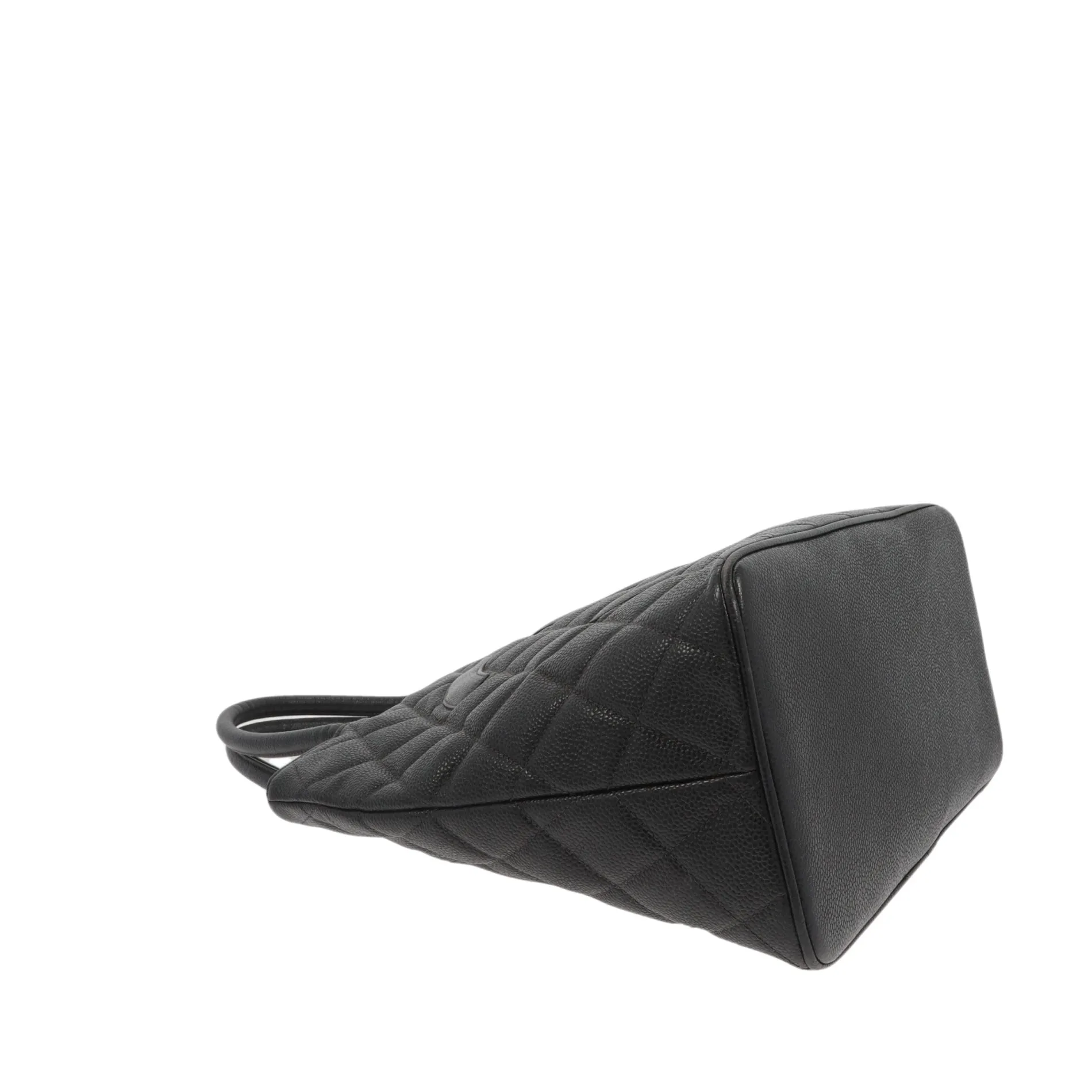 CHANEL Medaillon Handbag in Black Leather