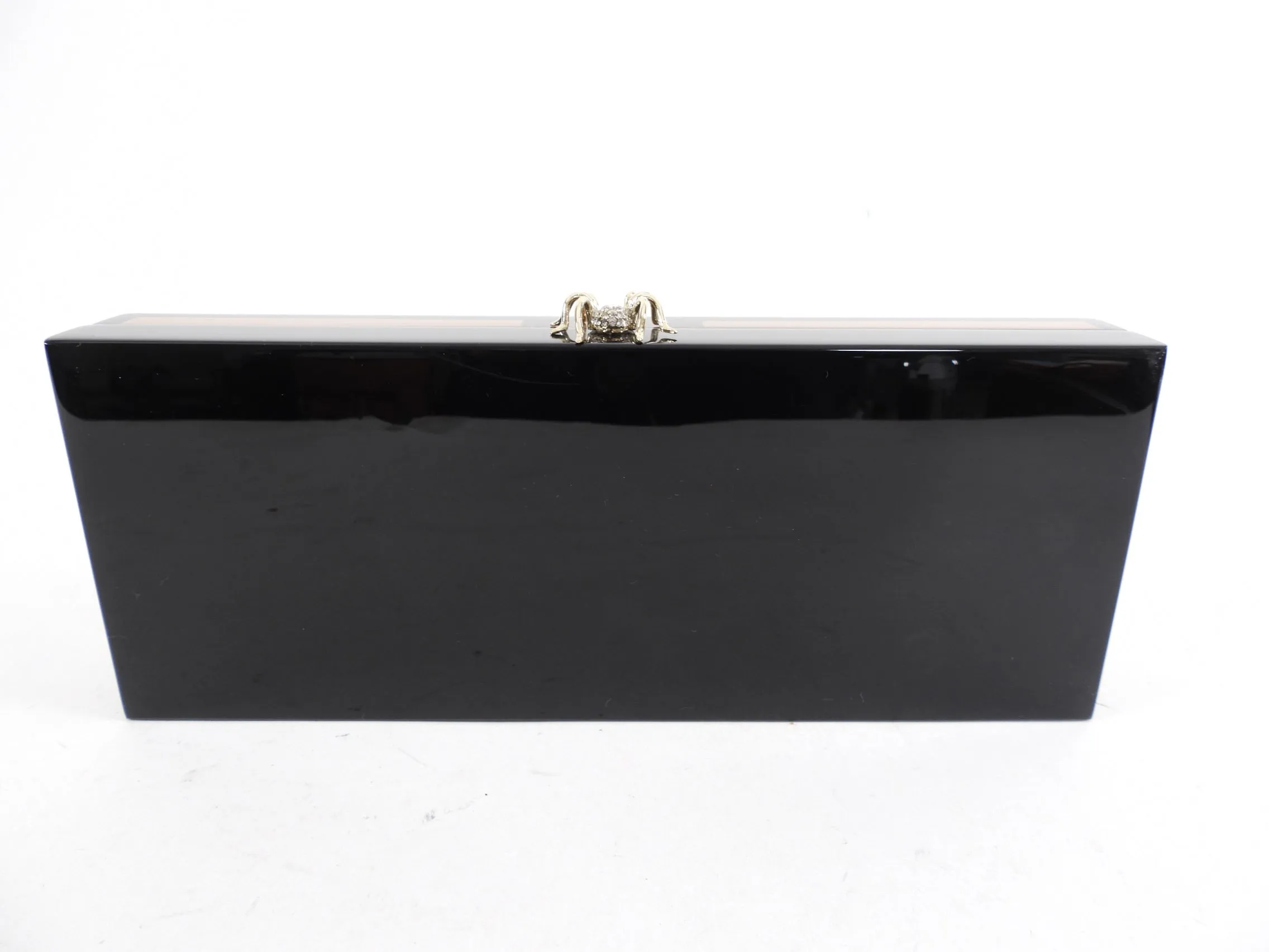 Charlotte Olympia Acrylic Resin Evening Clutch Box Bag