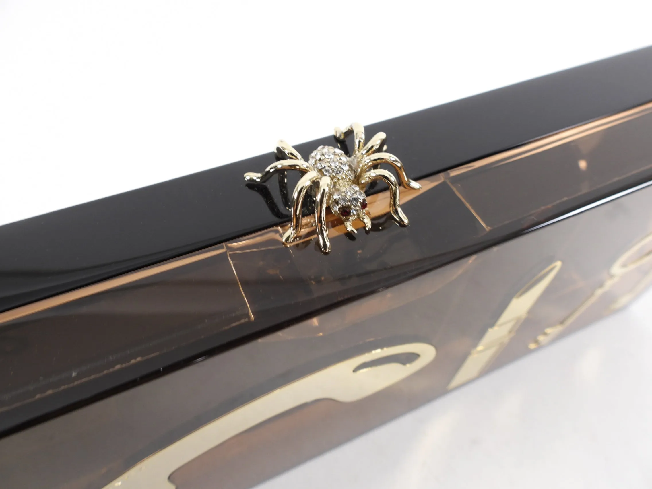 Charlotte Olympia Acrylic Resin Evening Clutch Box Bag