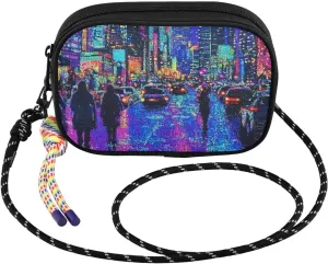 City Street Landscape Crossbody Bags for Women Cell Phone Purses Women's Shoulder Handbags Wallet Purse with Adjustable Strap