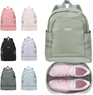 Coofay Gym Backpack for Women - Waterproof, Lightweight, Sports Travel Gym Bag with Shoe Compartment
