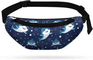 Cozeyat Cute Shark Kids Fanny Pack Fanny Pack Ages 4-6 6-8 8-12 Small Kids Belt Bag Toddler Fanny Pack Gift Boys Crossbody Sling Purse Teens Cute Stuff Pouch Bum Bag