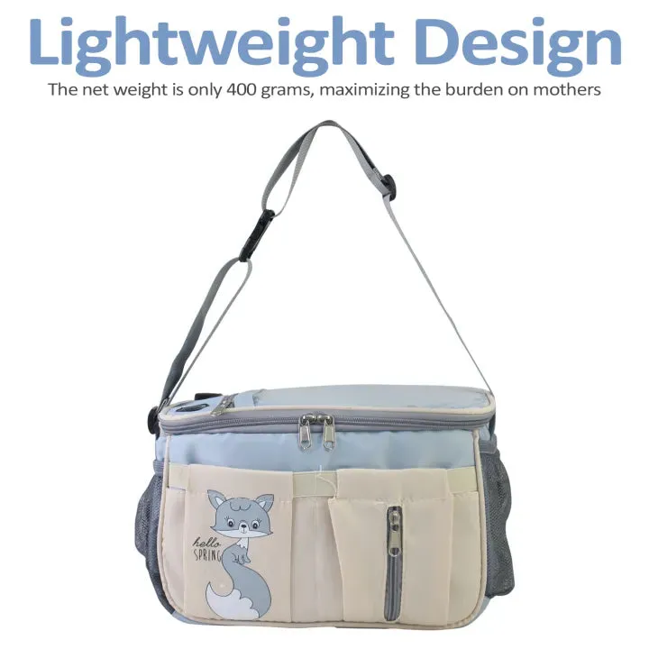 Diaper Bag   Stroller Organizer - Premium quality - Charging cable included - Blue