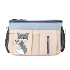 Diaper Bag   Stroller Organizer - Premium quality - Charging cable included - Blue