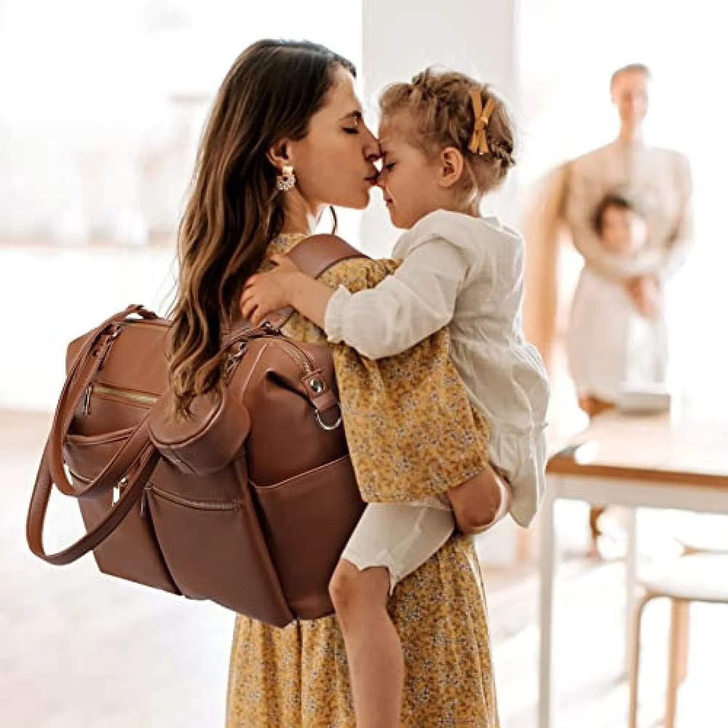Eco-Friendly Vegan Leather Diaper Bag