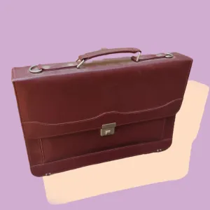 Espresso Briefcase Business Bag,Handbag bag ~Lock Key,Top Handle