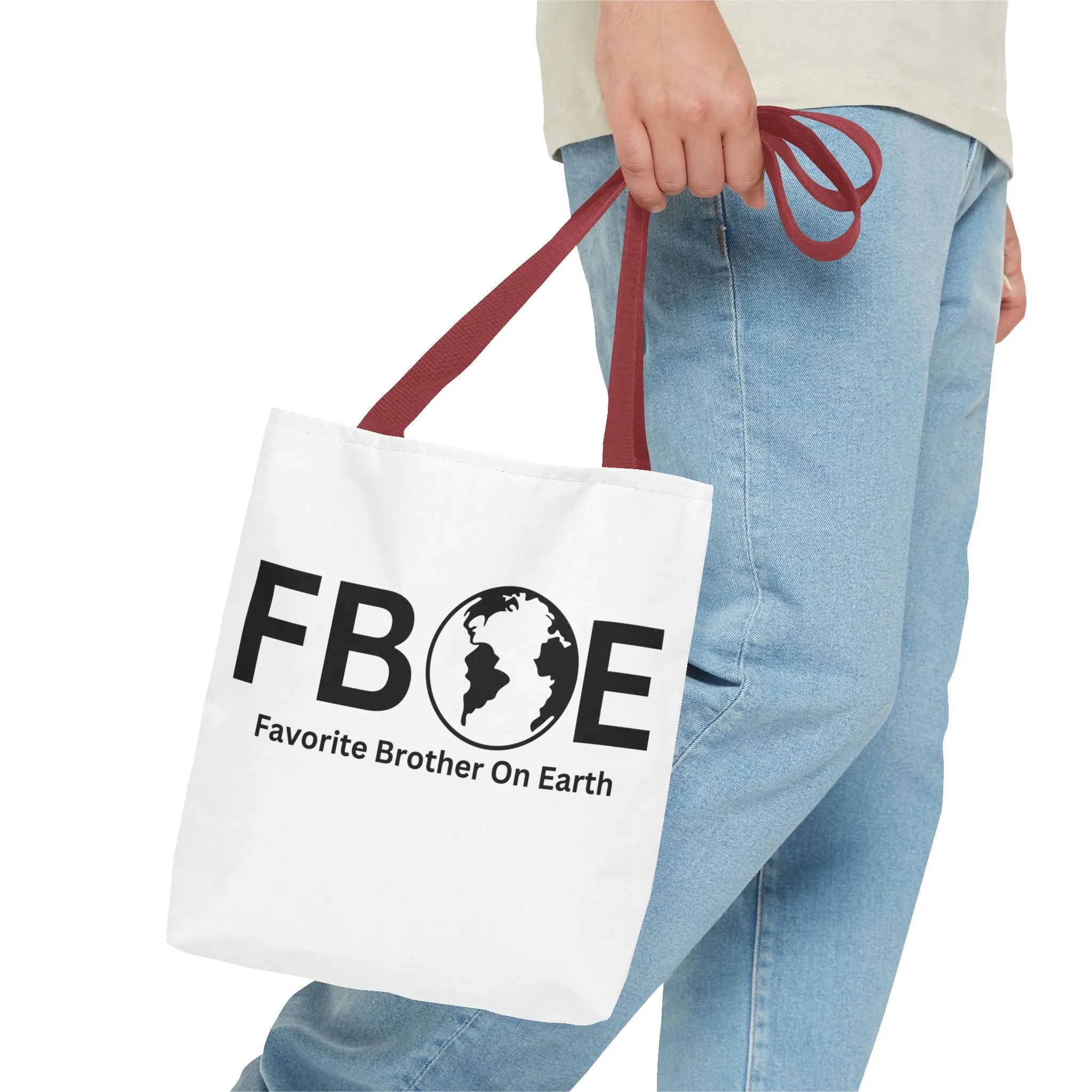 Favorite Brother On Earth (FBOE) Tote Bag - Custom Printed Stylish and Functional Tote
