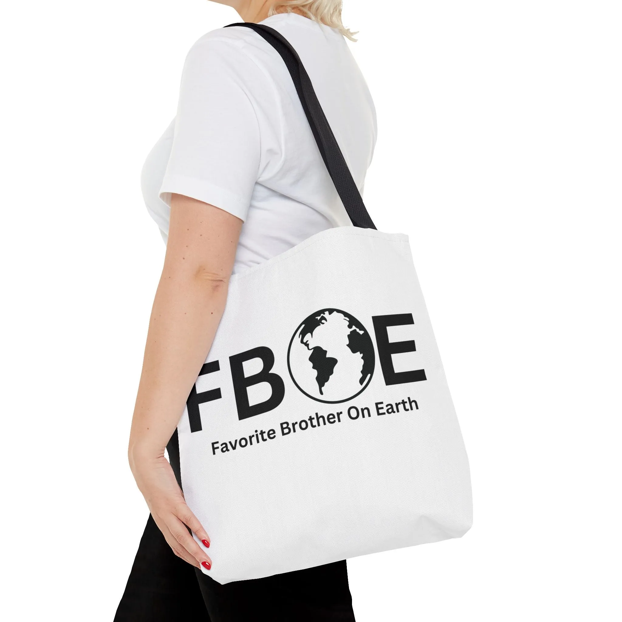 Favorite Brother On Earth (FBOE) Tote Bag - Custom Printed Stylish and Functional Tote