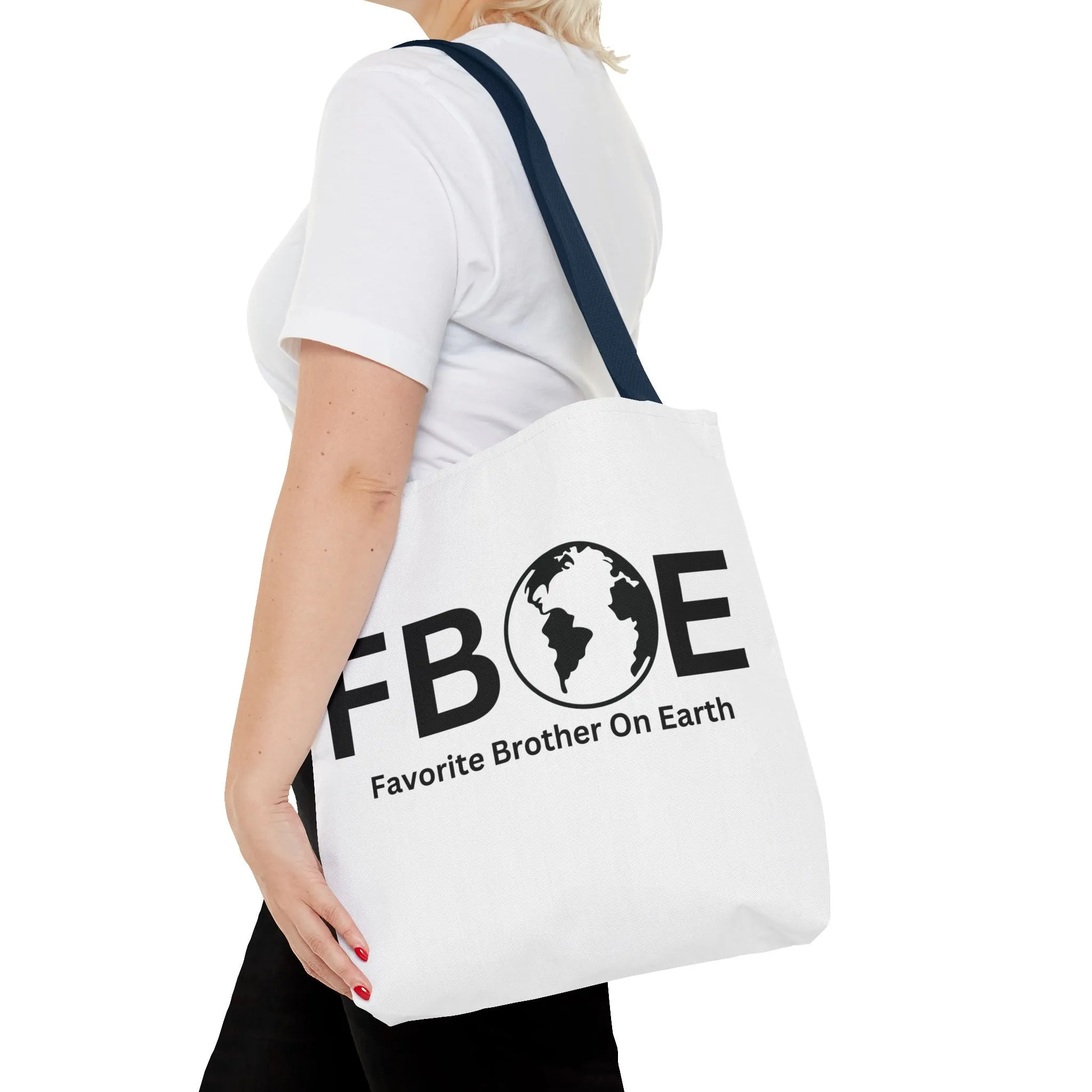 Favorite Brother On Earth (FBOE) Tote Bag - Custom Printed Stylish and Functional Tote
