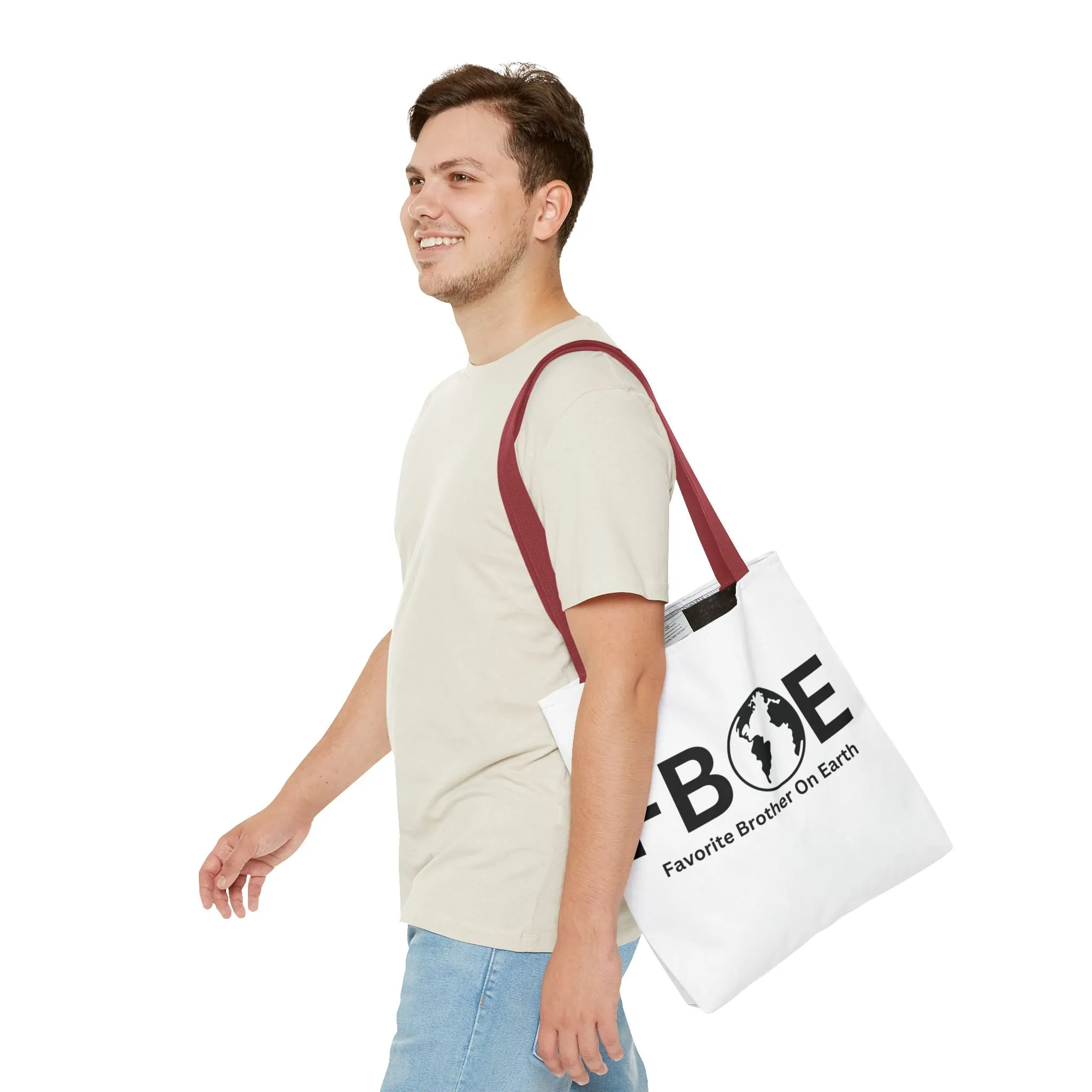 Favorite Brother On Earth (FBOE) Tote Bag - Custom Printed Stylish and Functional Tote