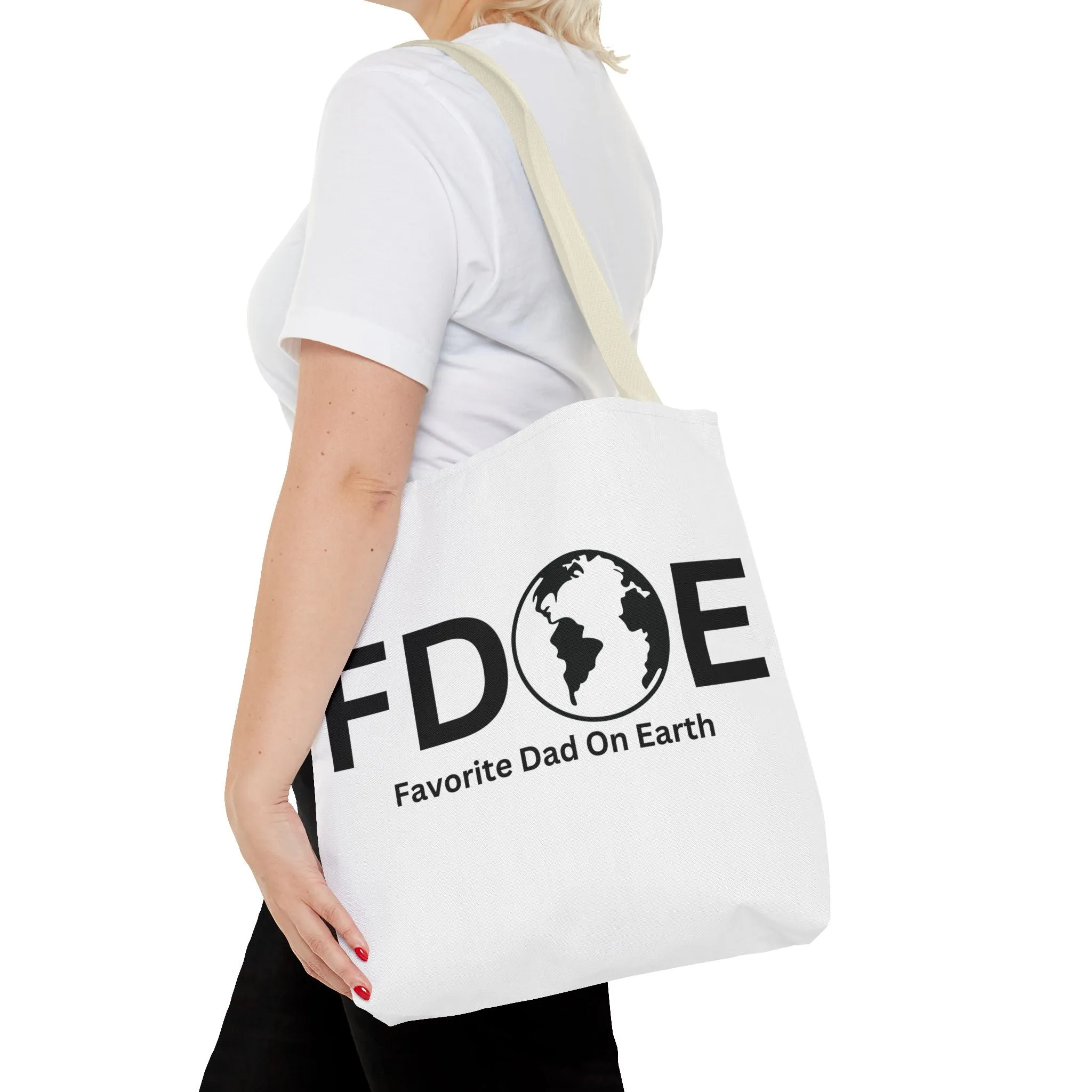 Favorite Dad On Earth (FDOE) Tote Bag- Custom Printed Stylish and Functional Tote