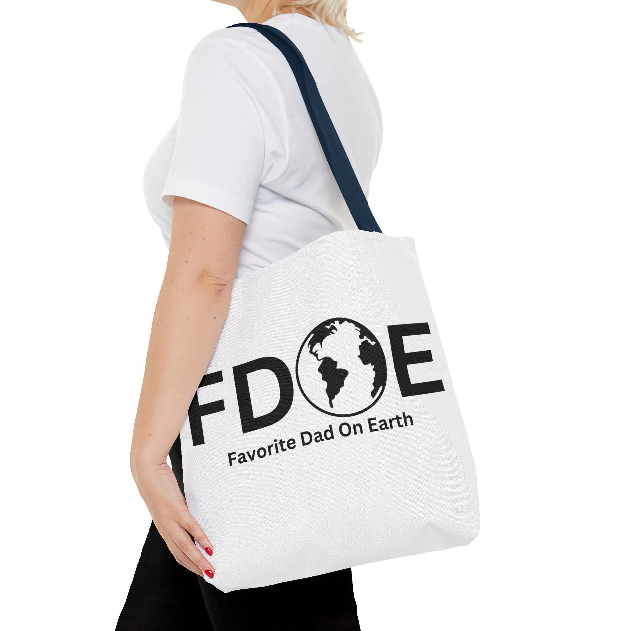 Favorite Dad On Earth (FDOE) Tote Bag- Custom Printed Stylish and Functional Tote