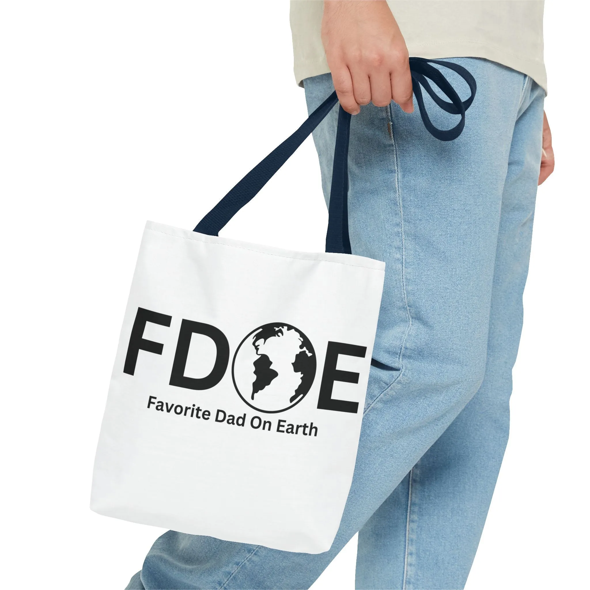 Favorite Dad On Earth (FDOE) Tote Bag- Custom Printed Stylish and Functional Tote