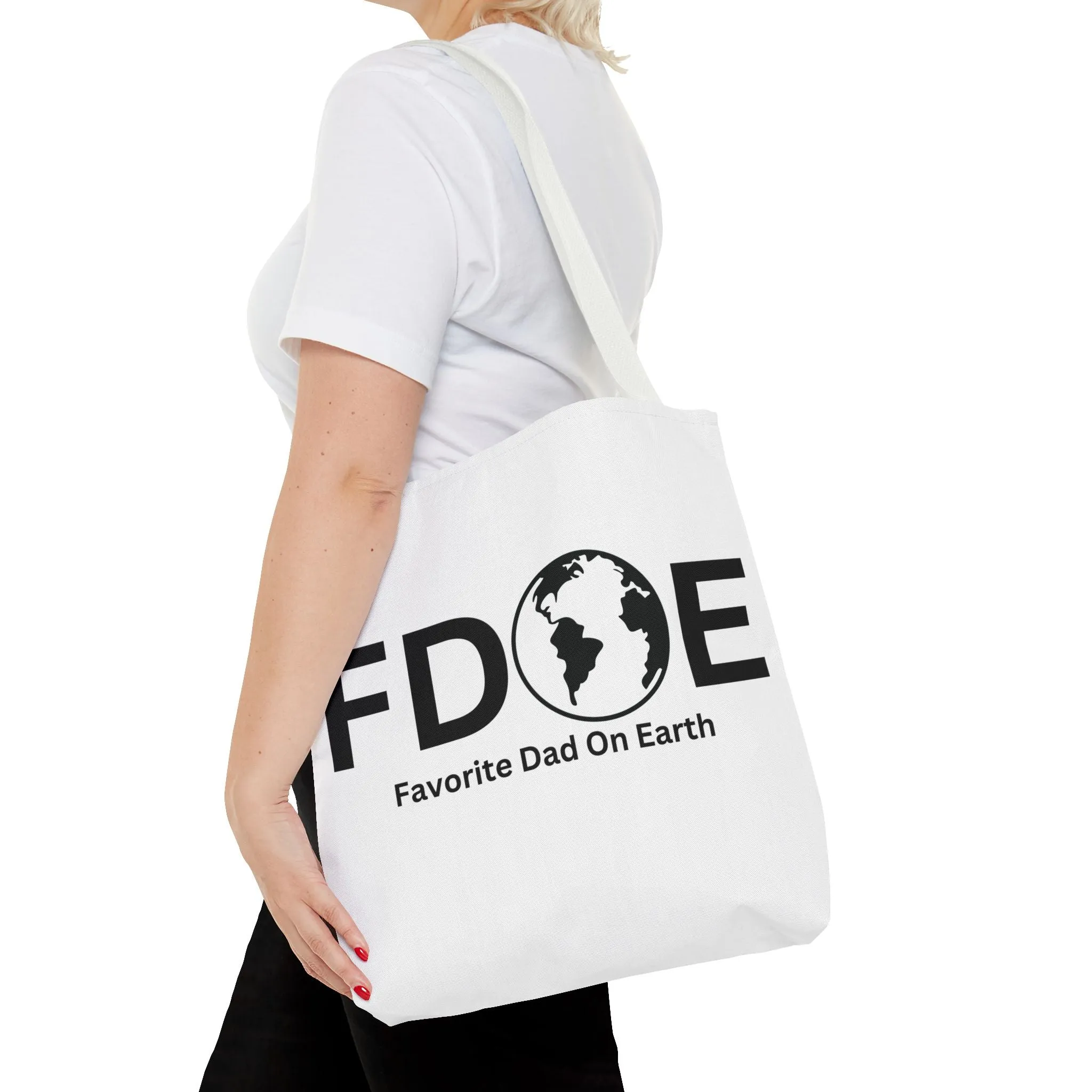 Favorite Dad On Earth (FDOE) Tote Bag- Custom Printed Stylish and Functional Tote