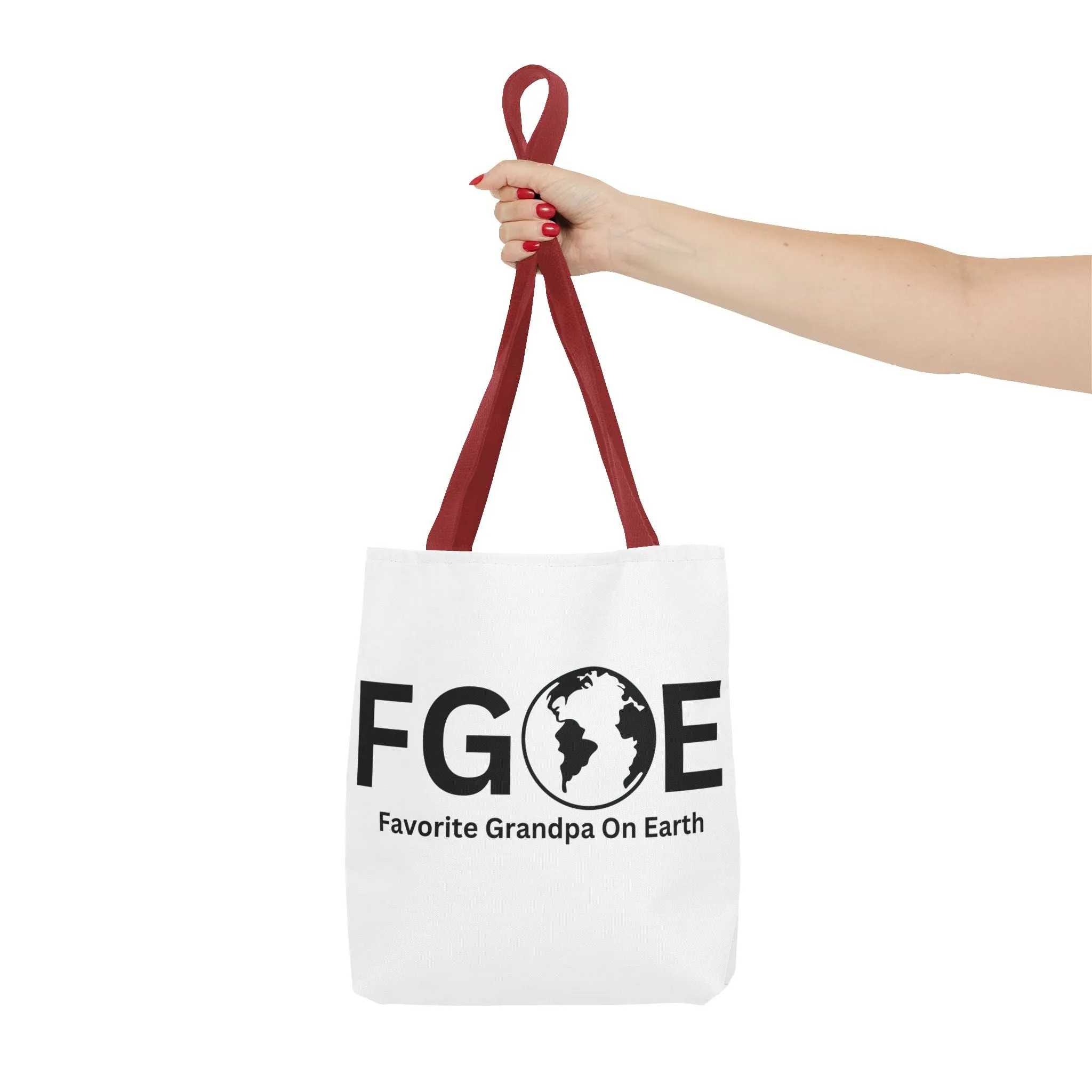 Favorite Grandpa On Earth (FGOE) Tote Bag - Custom Printed Stylish and Functional Tote