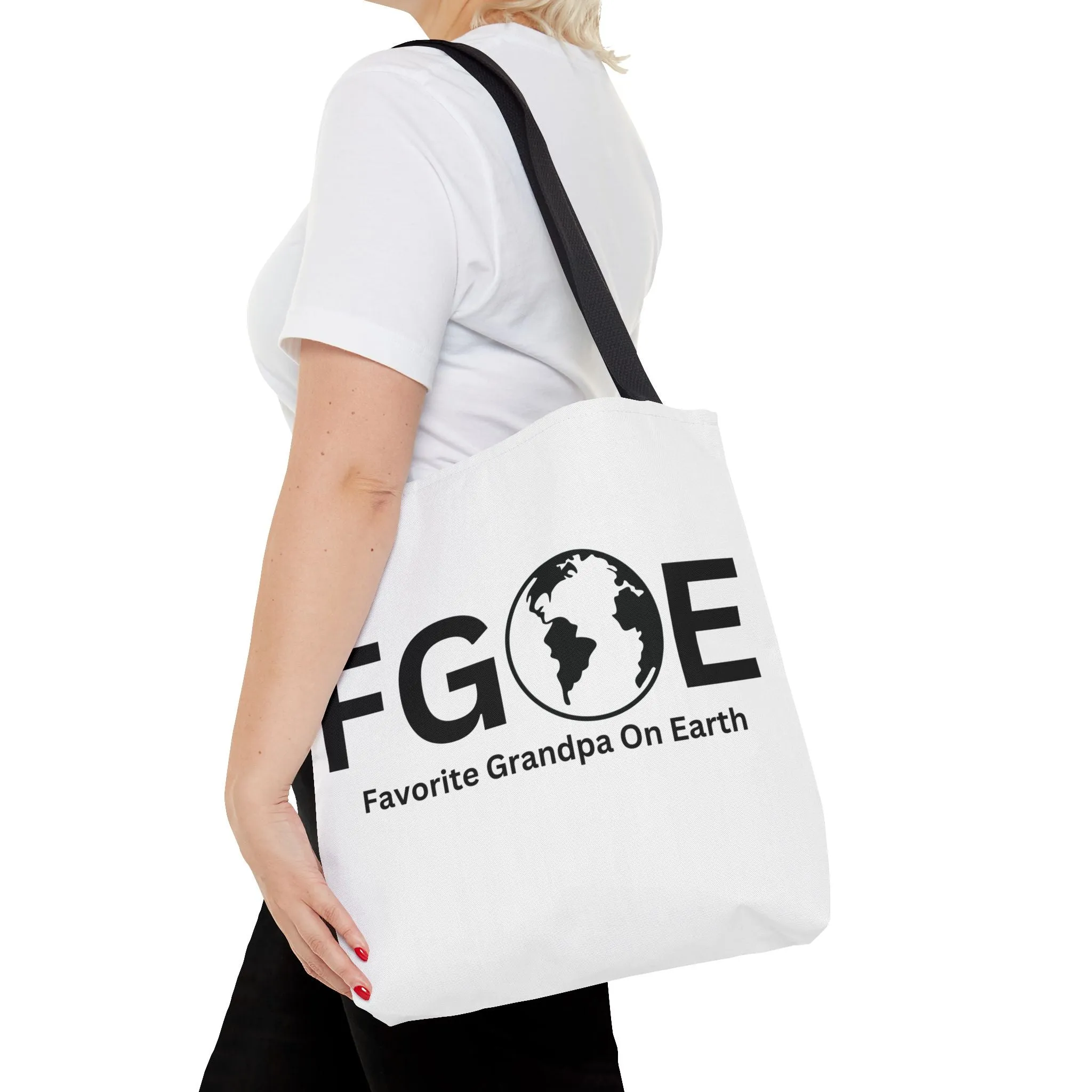 Favorite Grandpa On Earth (FGOE) Tote Bag - Custom Printed Stylish and Functional Tote