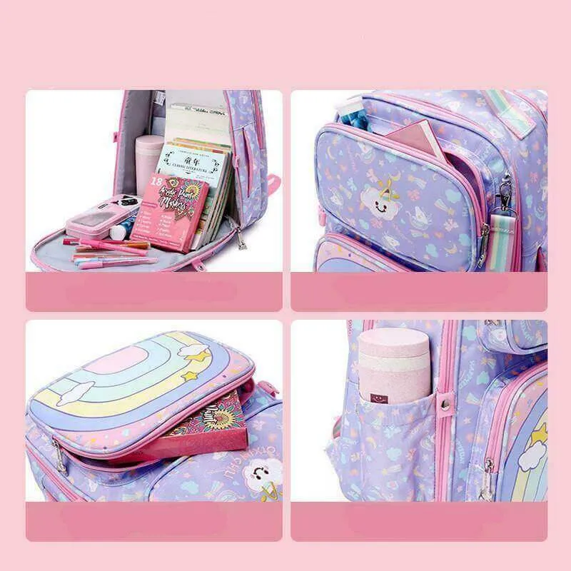 Girls Preschool Unicorn Backpack - Purple