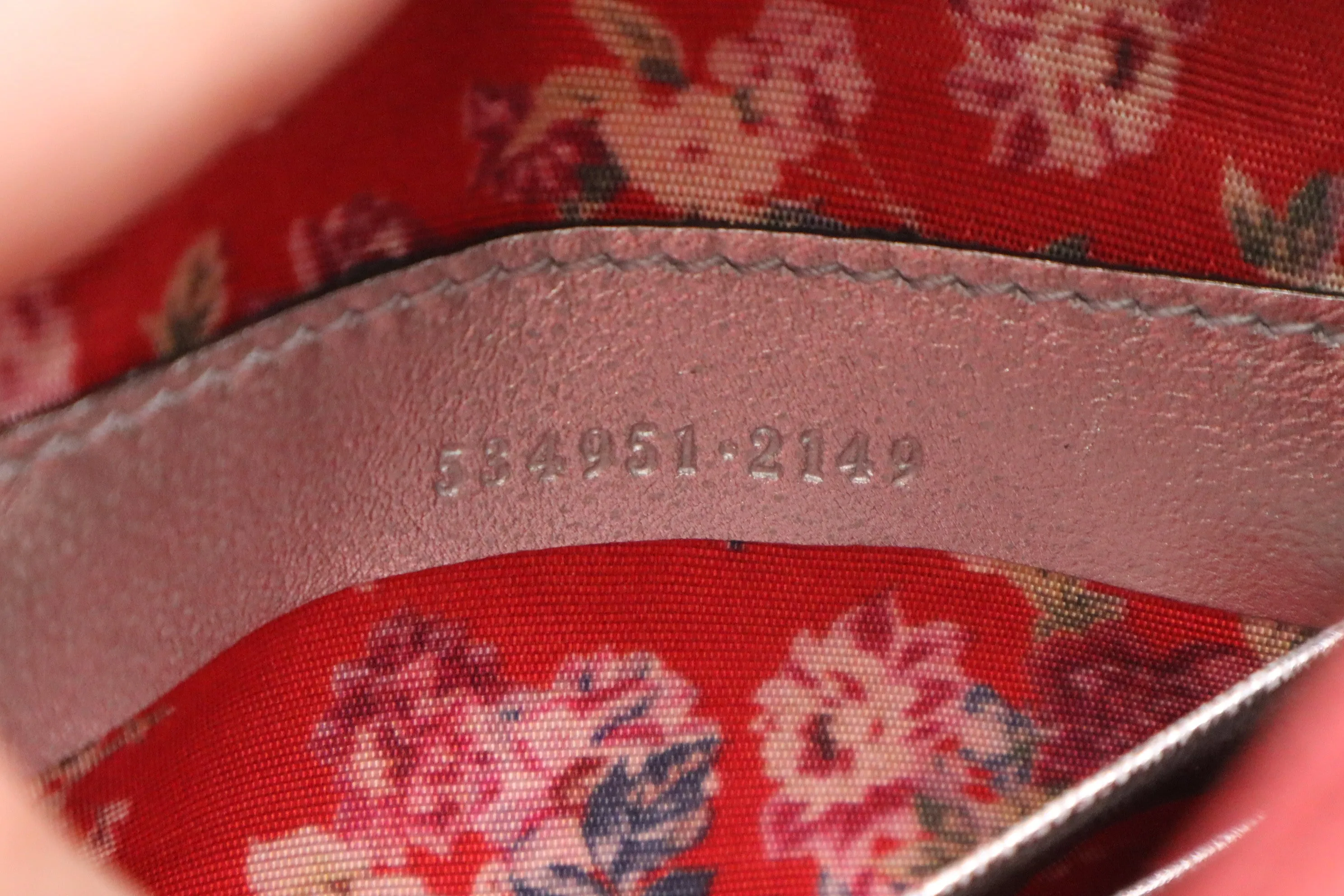 Gucci Trapuntata Crossbody Bag in Blue White and Red Metallic Leather