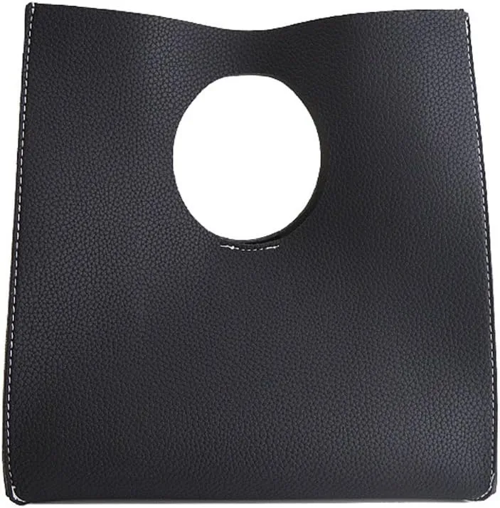 HOXIS Vintage Minimalist Style Soft Pu Leather Handbag Clutch Small Tote