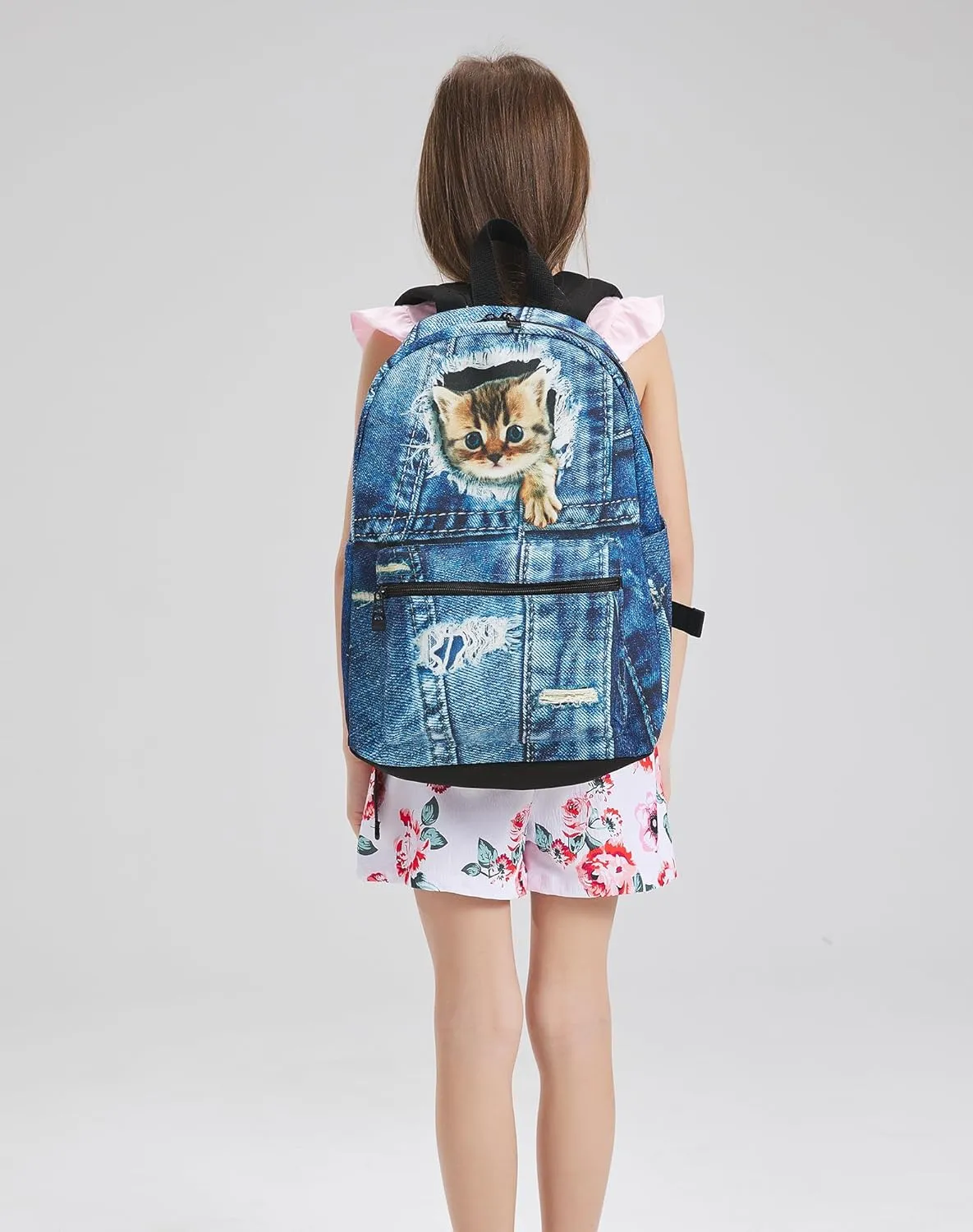 JeremySport Toddler Backpack Boys Girls, 15 Inch Kids Backpack for Preschool
