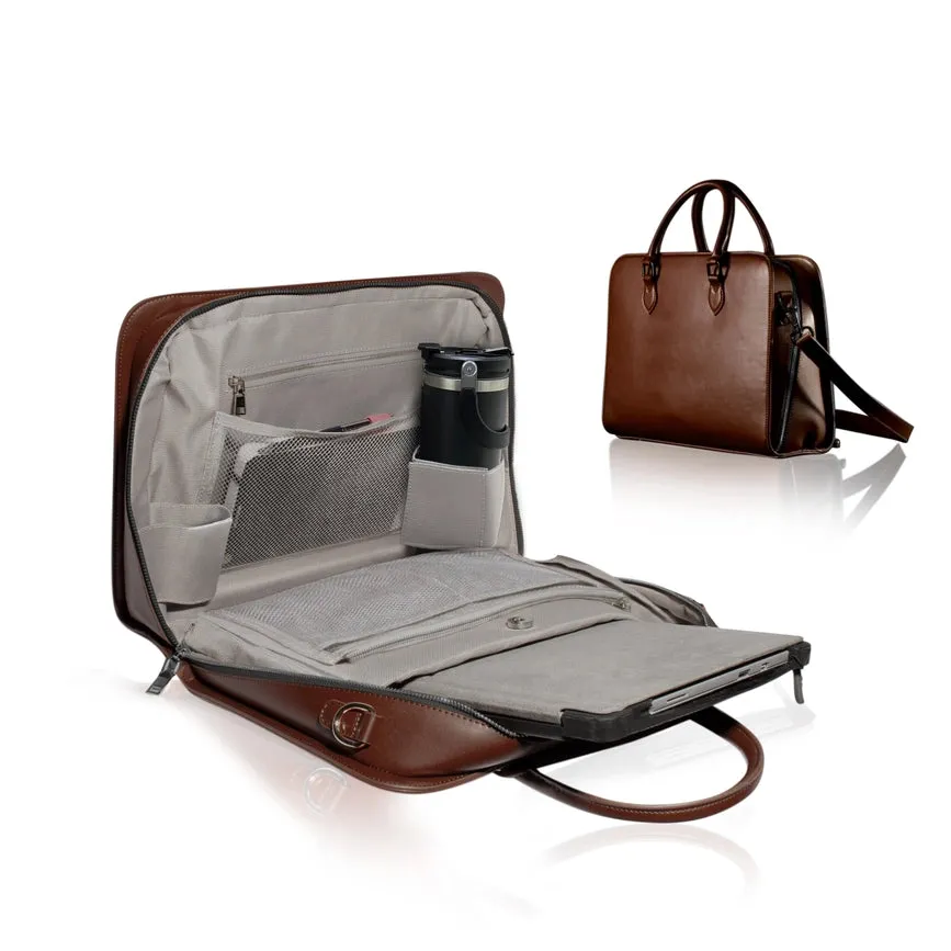 Laptop Bag For Women Luxurious Diamond Pattern Exterior