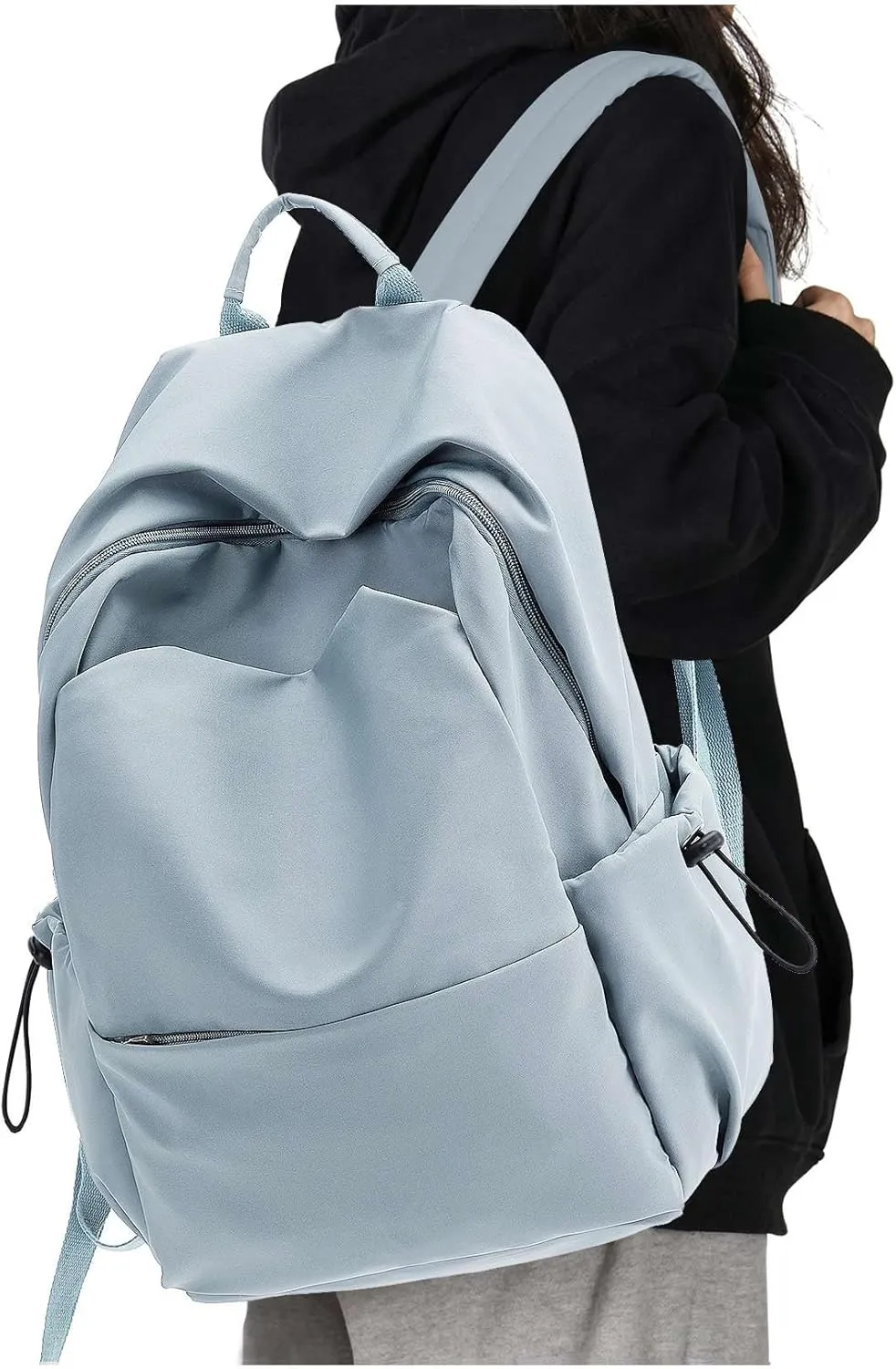 Large Blue Backpack for Men Women, Teenage Girls' Backpack Middle School Students Bookbag Outdoor Daypack, Mochilas para Nias Adolescentes Back to School Travel Gifts