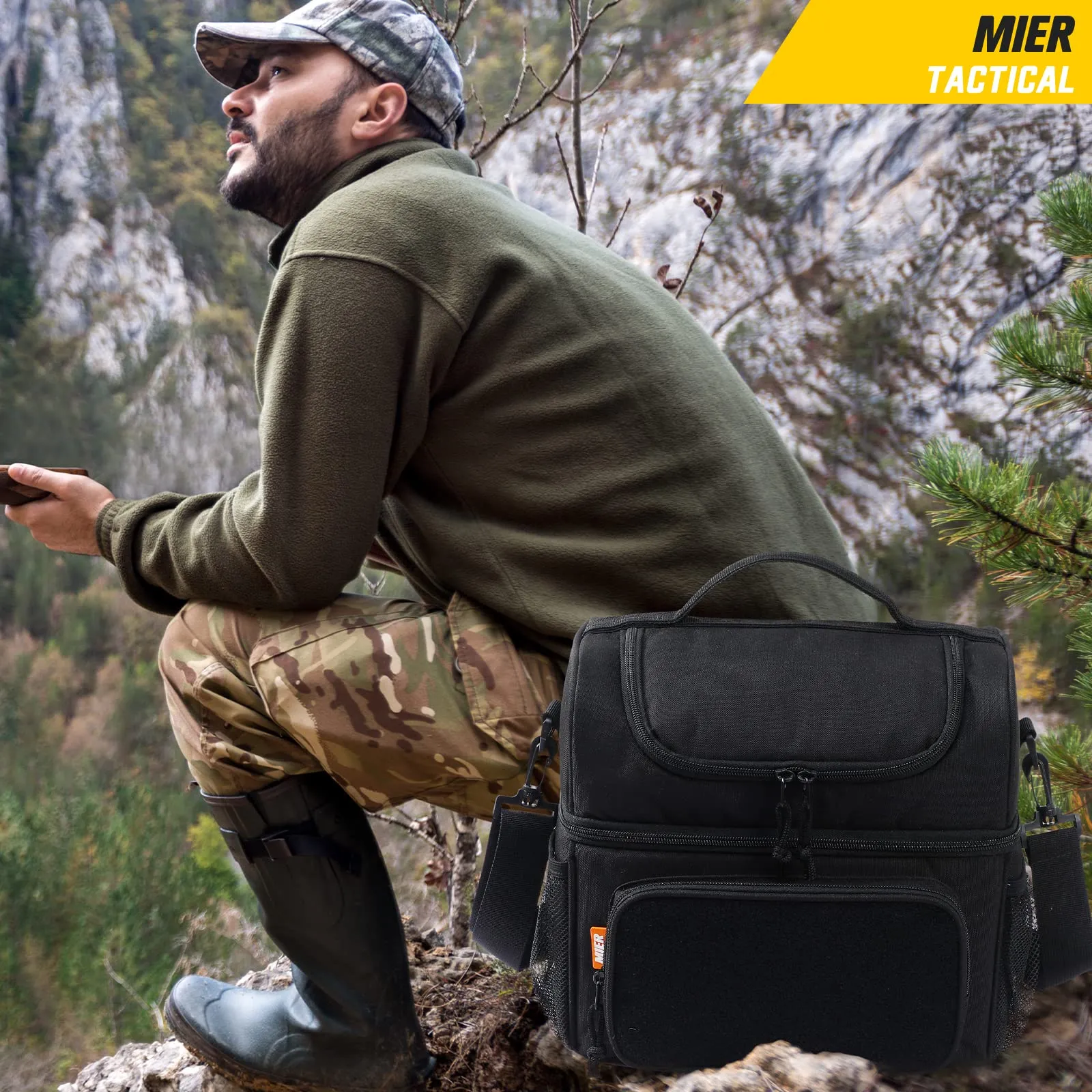 Large Insulated Lunch Bag Tactical Soft Cooler Bag