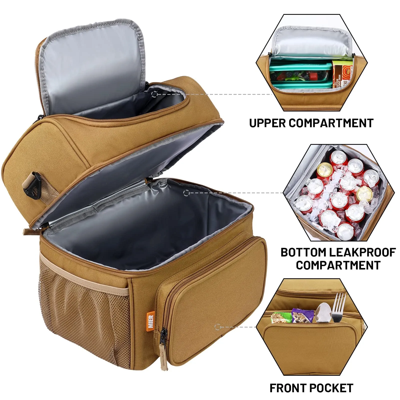Large Insulated Lunch Bag Tactical Soft Cooler Bag