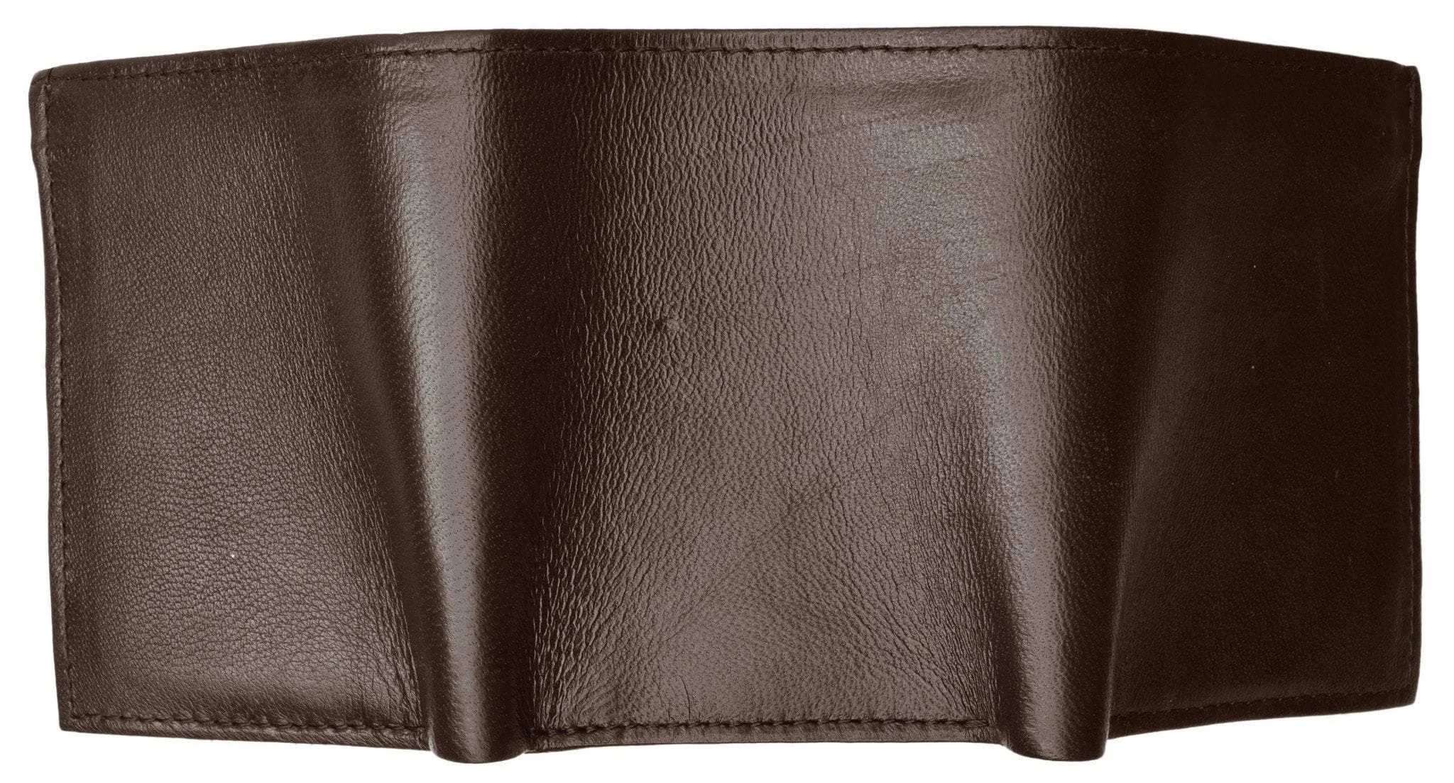 Mens Leather Wallet Lamb Classic Trifold wallet P 1107 (C)