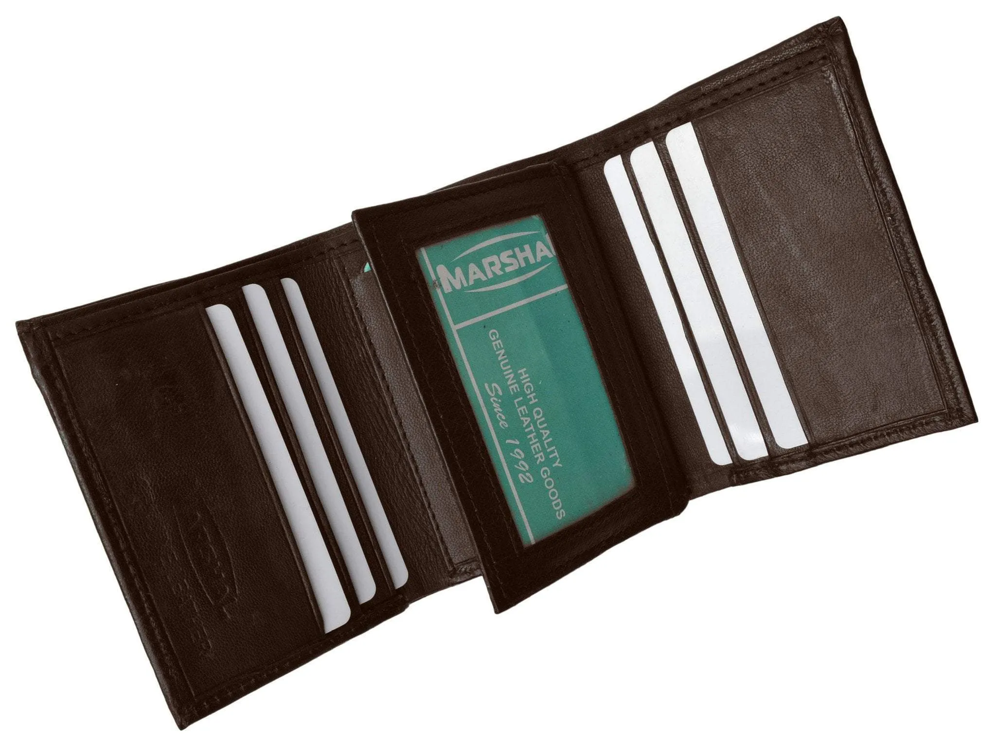 Mens Leather Wallet Lamb Classic Trifold wallet P 1107 (C)