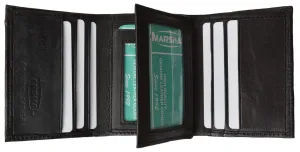 Mens Leather Wallet Lamb Classic Trifold wallet P 1107 (C)