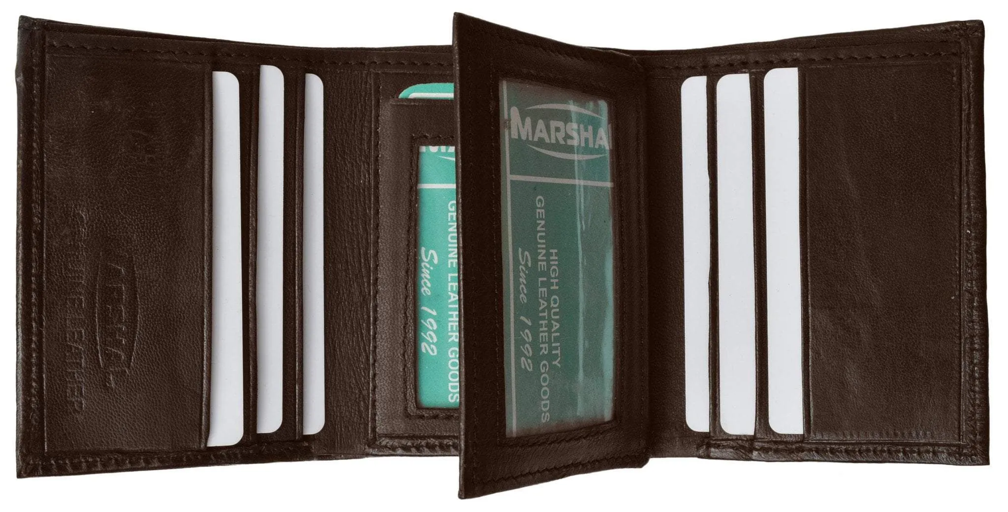 Mens Leather Wallet Lamb Classic Trifold wallet P 1107 (C)
