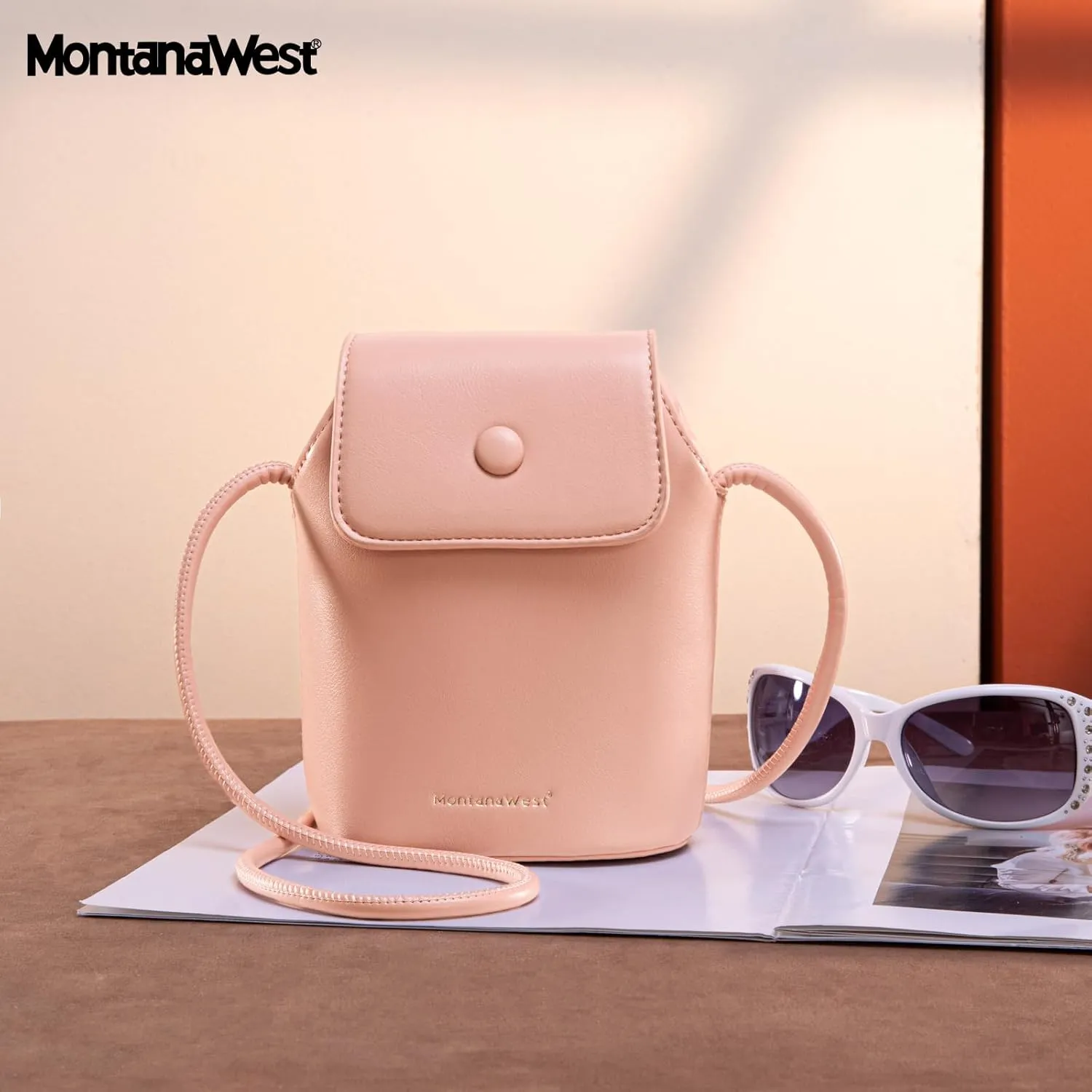 Montana West Small Cell Phone Purses for Women Crossbody Bag Cellphone Wallet Purse with Adjustable Strap